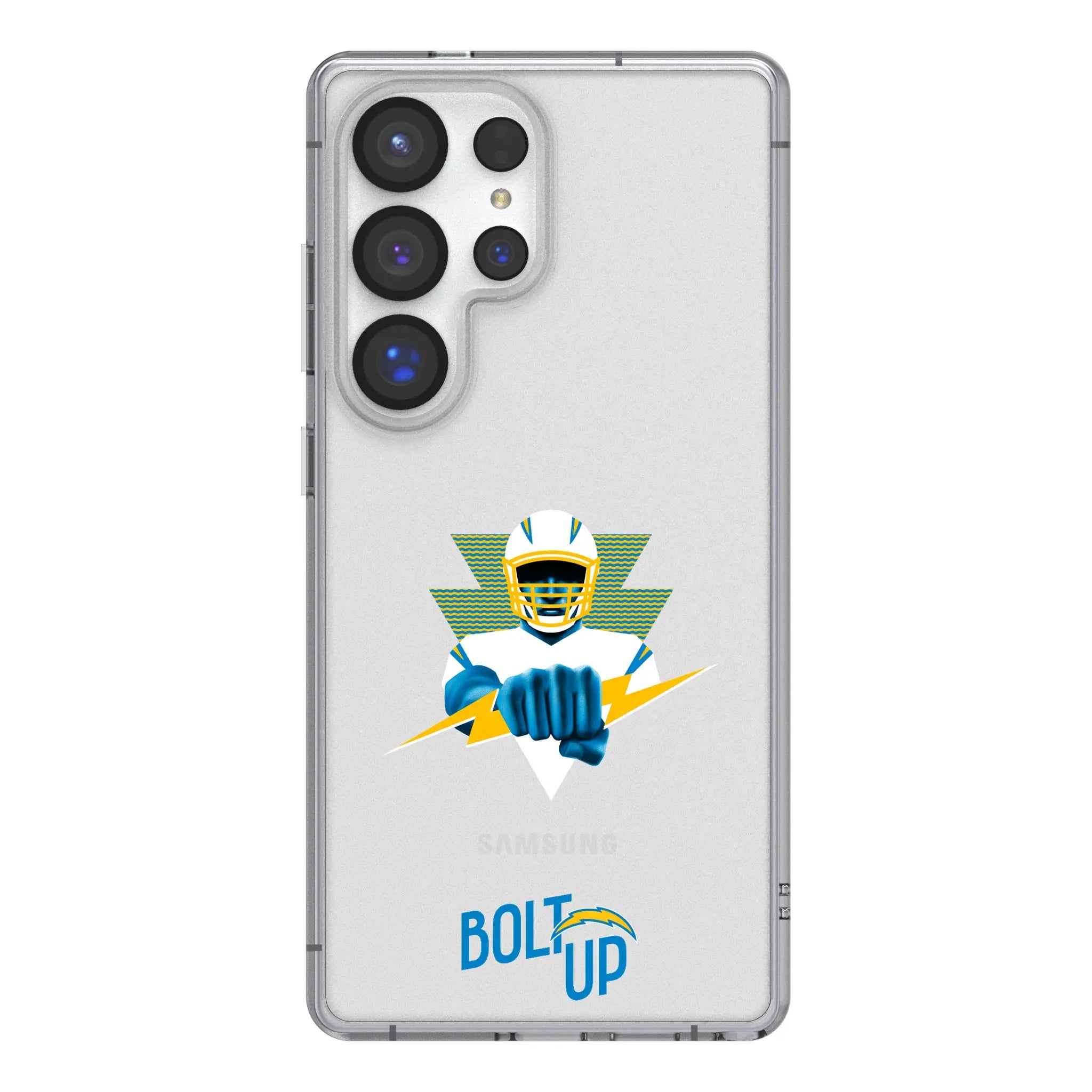Los Angeles Chargers 2024 Edition Clear Phone Case for Samsung Galaxy
