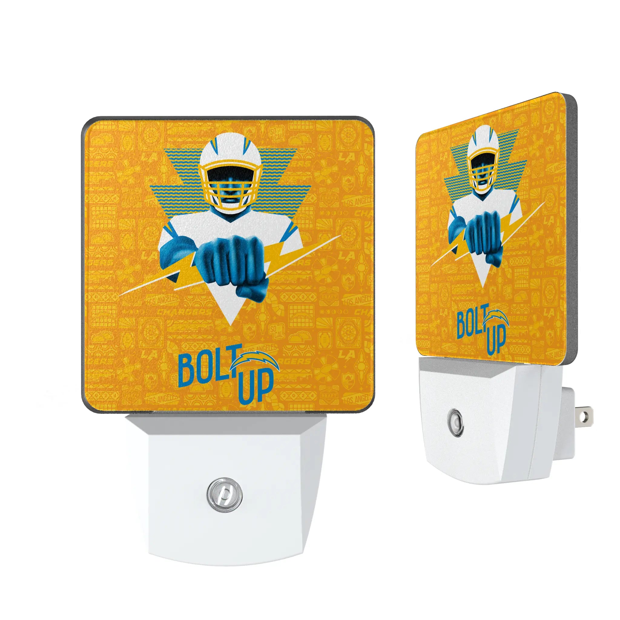 Los Angeles Chargers 2024 Illustrated Limited Edition Night Light 2-Pack