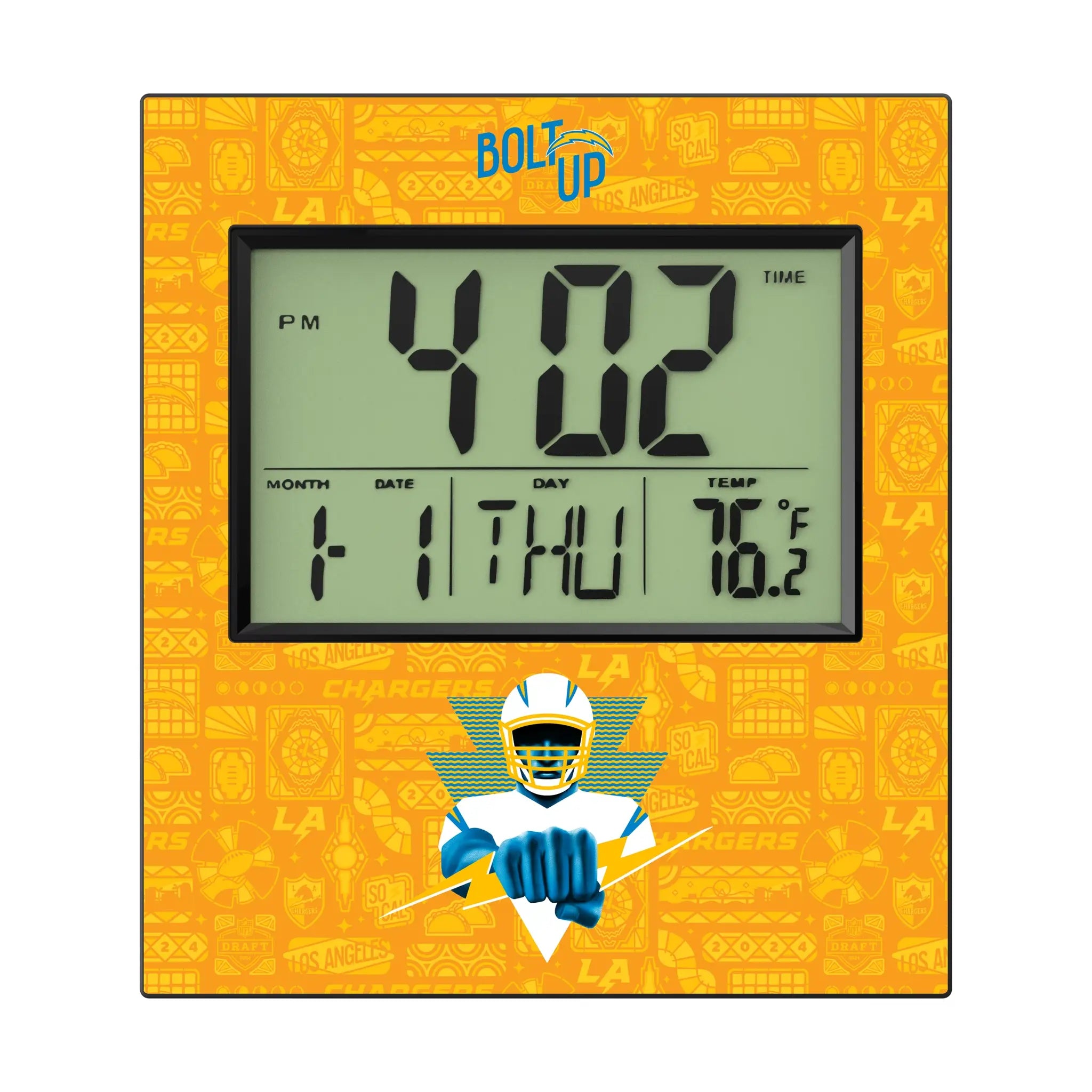 Los Angeles Chargers 2024 Edition Wall Clock