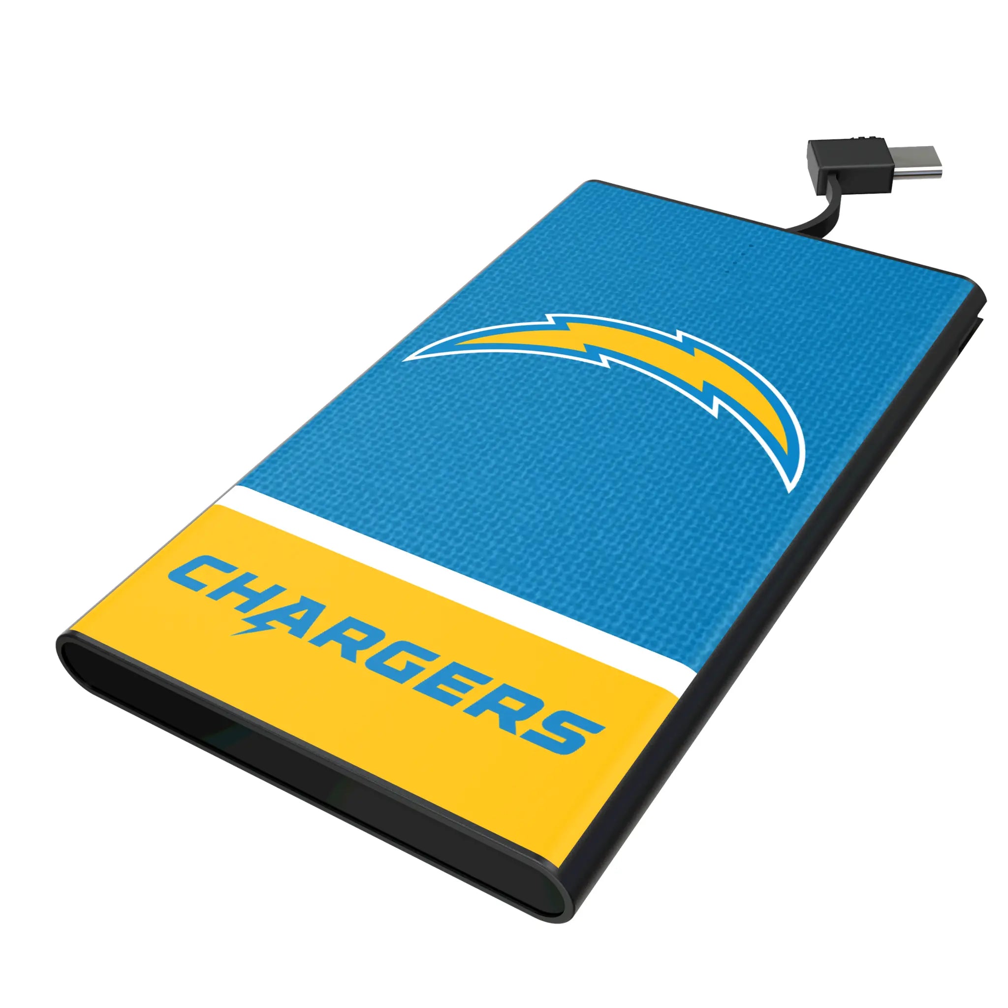 Los Angeles Chargers Endzone Solid 5000mAh Flat Powerbank