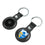 Los Angeles Chargers Historic Collection Insignia Black Airtag Holder 2-Pack