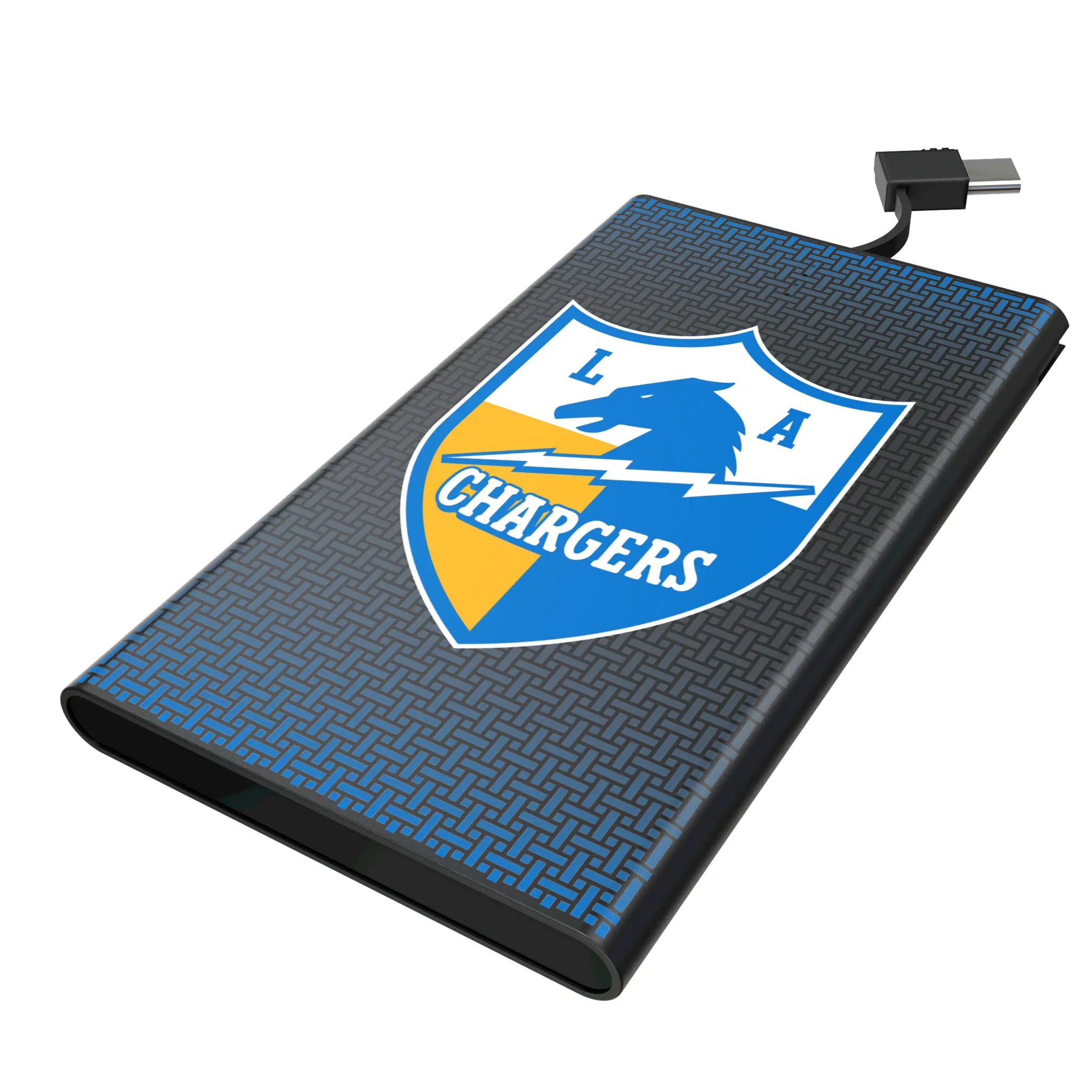 Los Angeles Chargers Historic Collection Linen 5000mAh Flat Powerbank