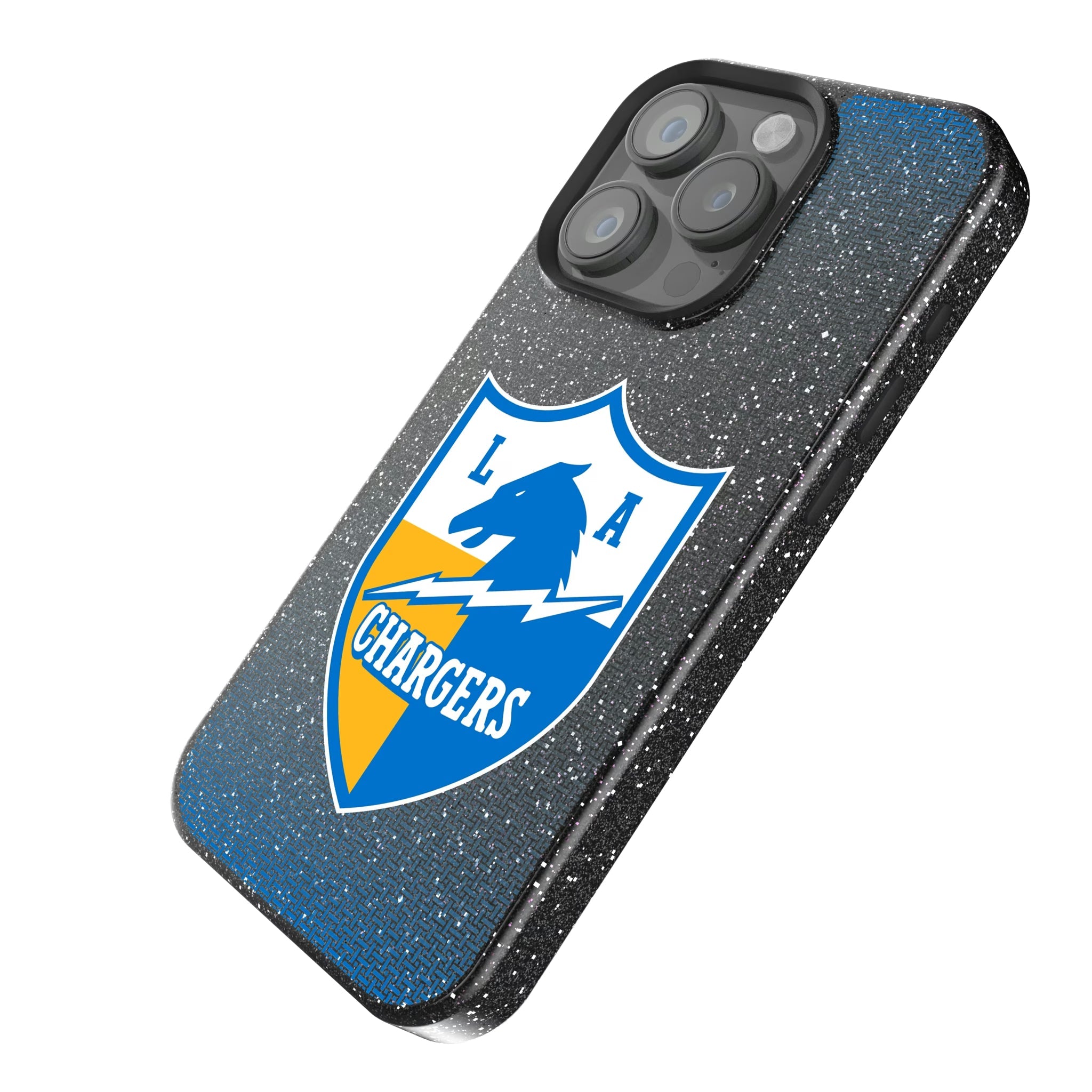 Los Angeles Chargers Historic Collection Linen Bling Phone Case for Apple iPhone