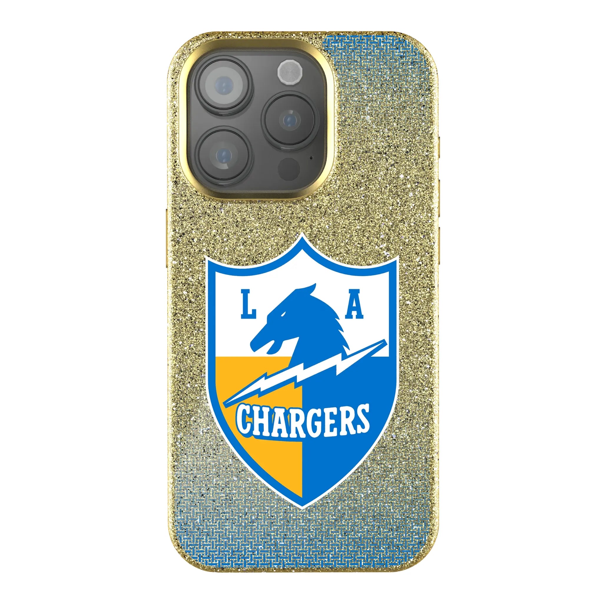 Los Angeles Chargers Historic Collection Linen Bling Phone Case for Apple iPhone