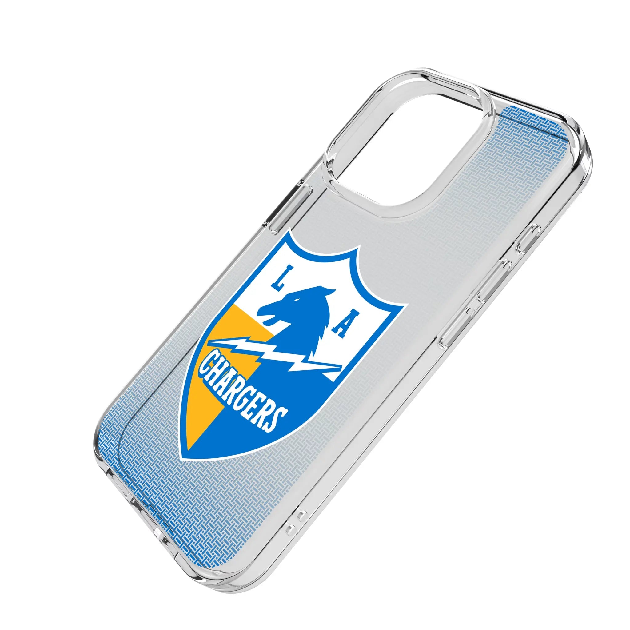 Los Angeles Chargers Historic Collection Linen Clear Phone Case for Apple iPhone