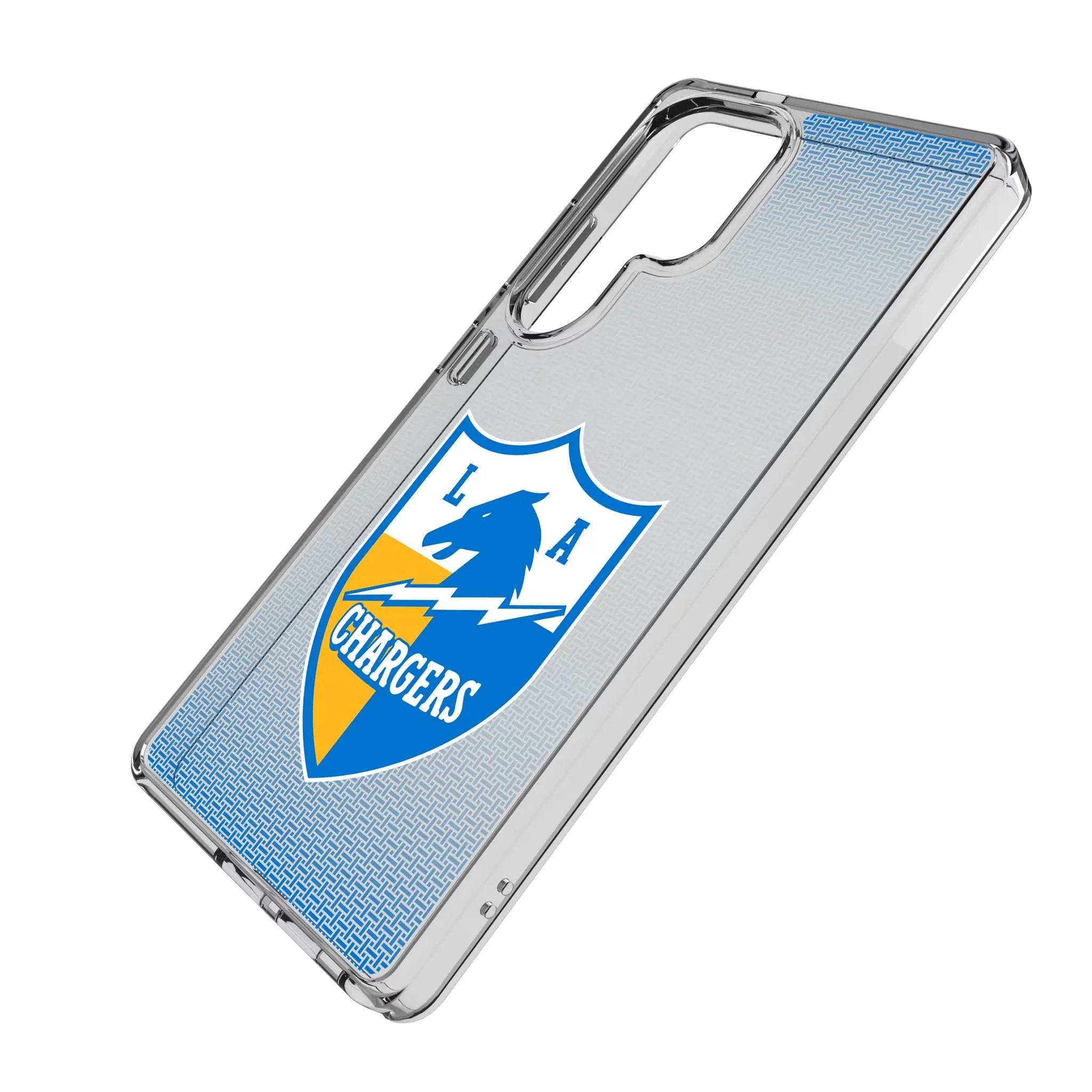 Los Angeles Chargers Historic Collection Linen Clear Phone Case for Samsung Galaxy