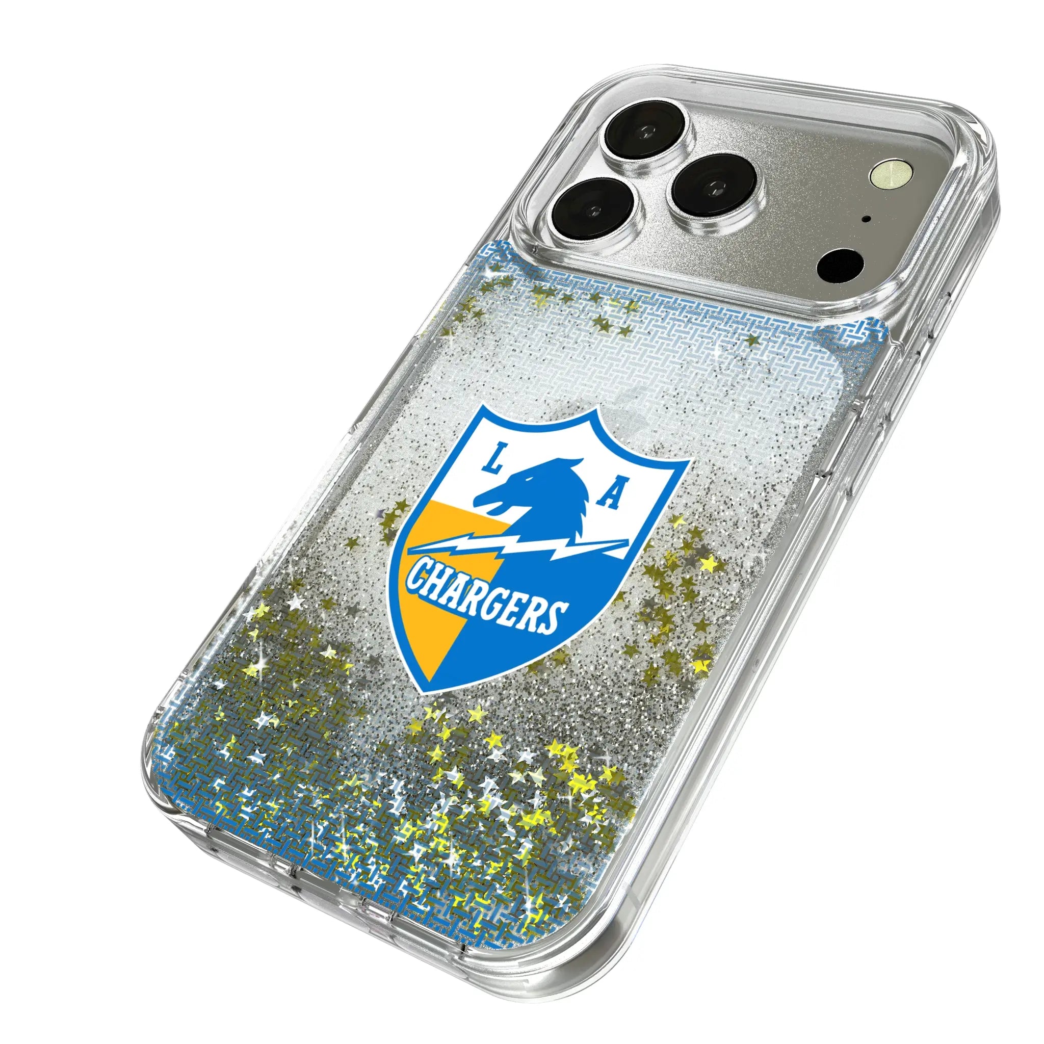 Los Angeles Chargers Historic Collection Linen Glitter Phone Case