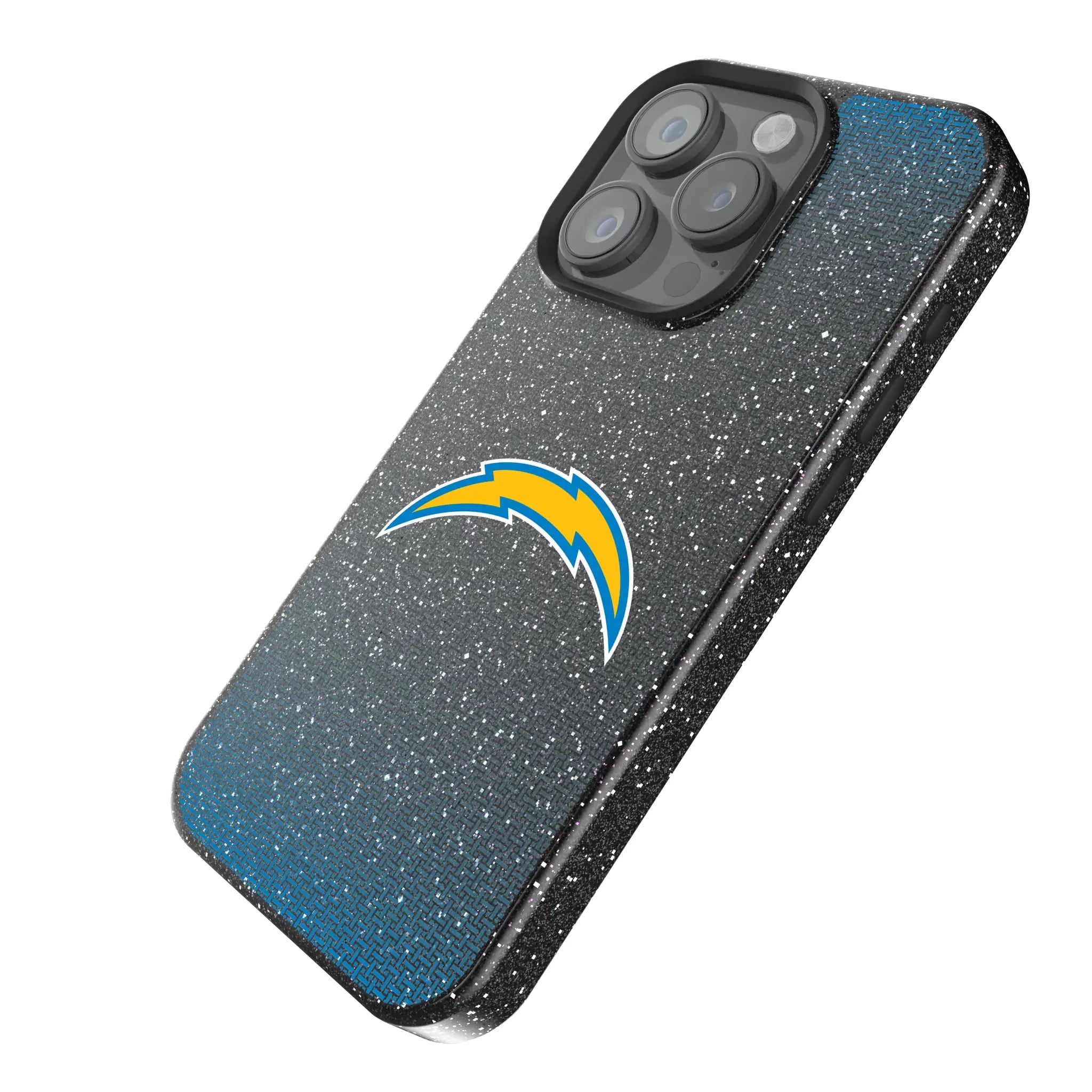 Los Angeles Chargers Linen Bling Phone Case for Apple iPhone