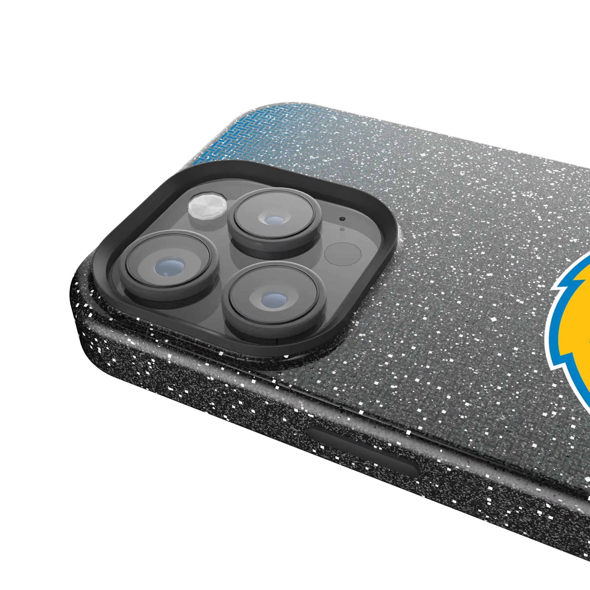 Los Angeles Chargers Linen Bling Phone Case for Apple iPhone
