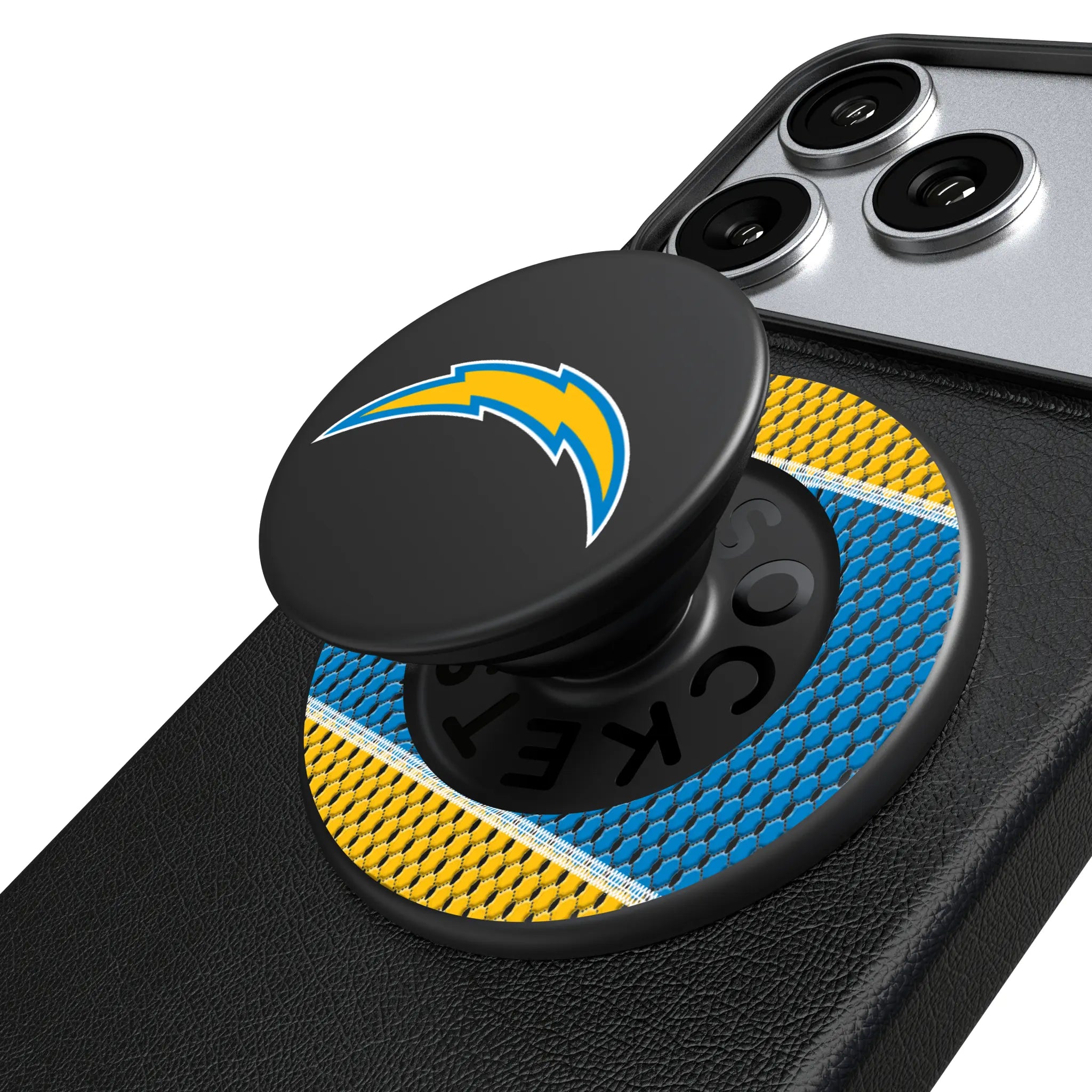 Los Angeles Chargers Mesh PopSockets Magnetic Phone Grip and Stand