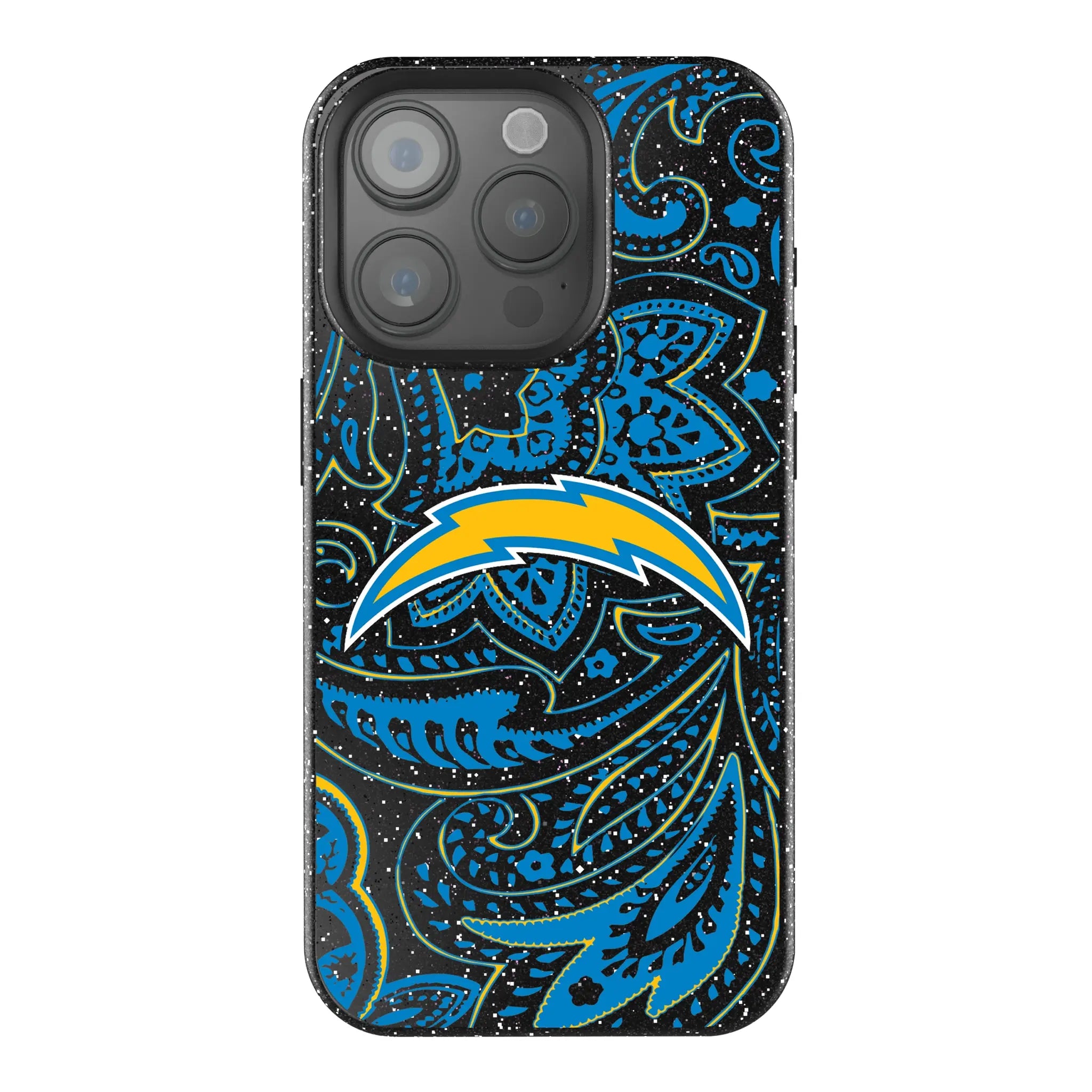 Los Angeles Chargers Paisley Bling Phone Case