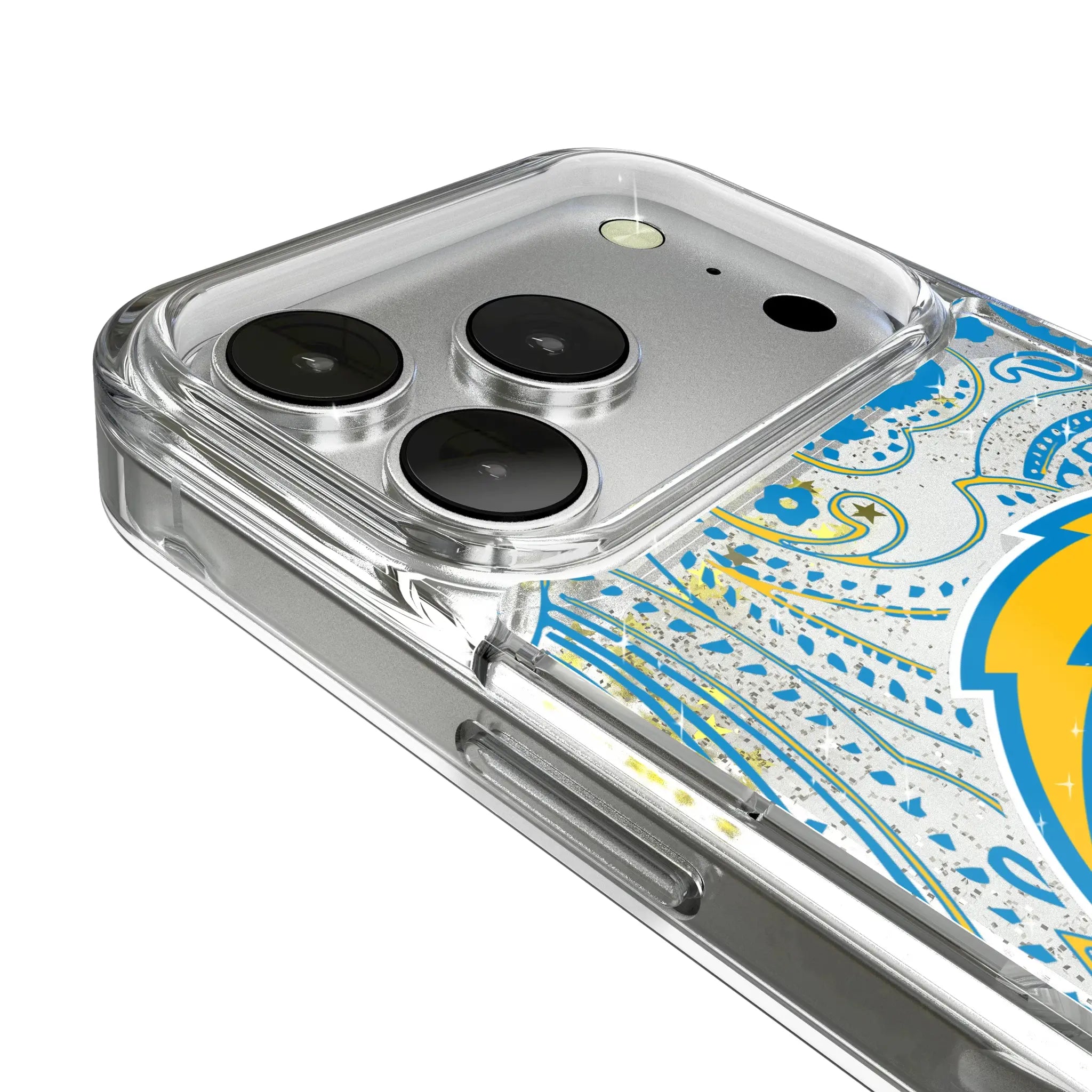 Los Angeles Chargers Paisley Glitter Phone Case
