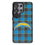 Los Angeles Chargers Plaid MagSafe Compatible Phone Case for Samsung Galaxy