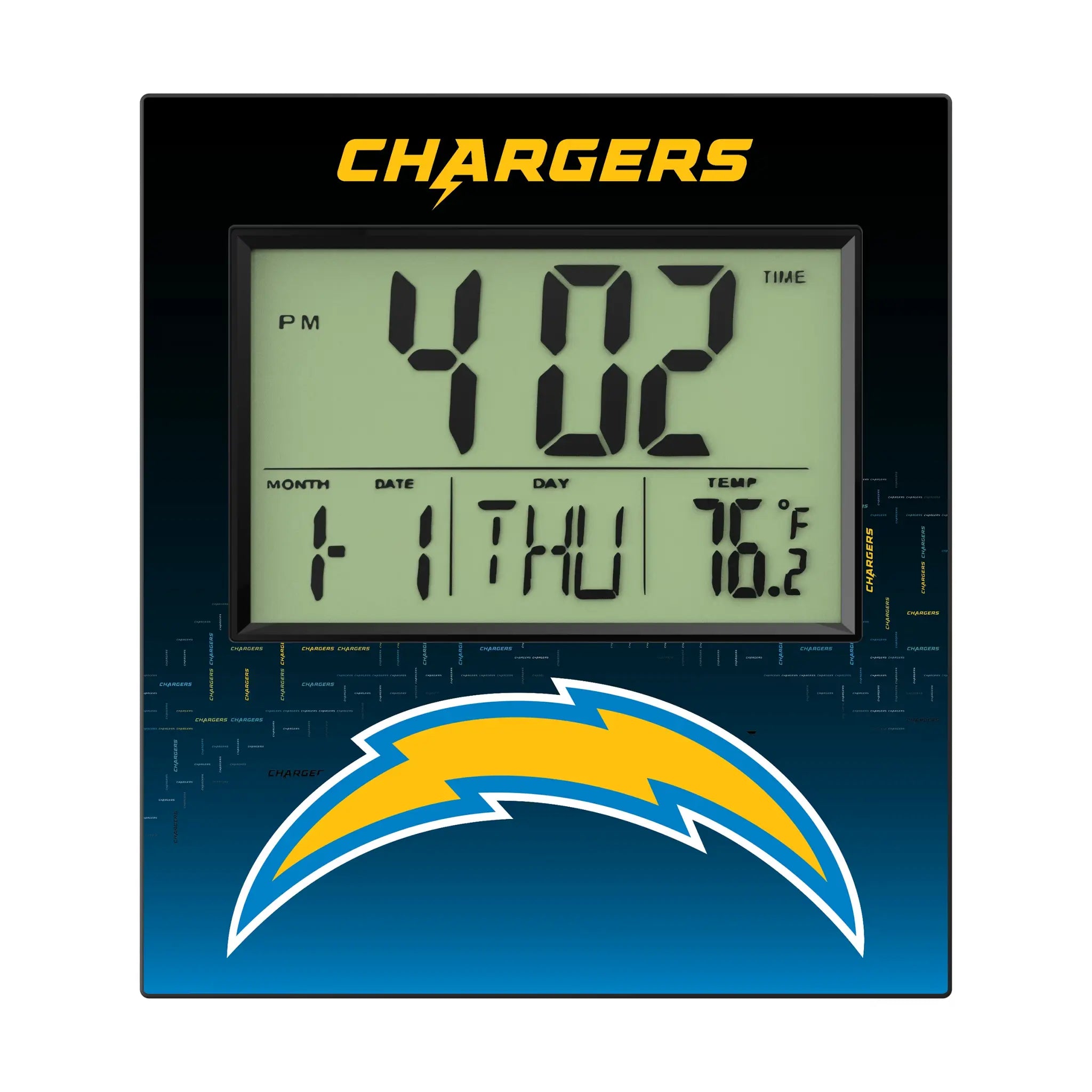 Los Angeles Chargers Quadtile Wall Clock
