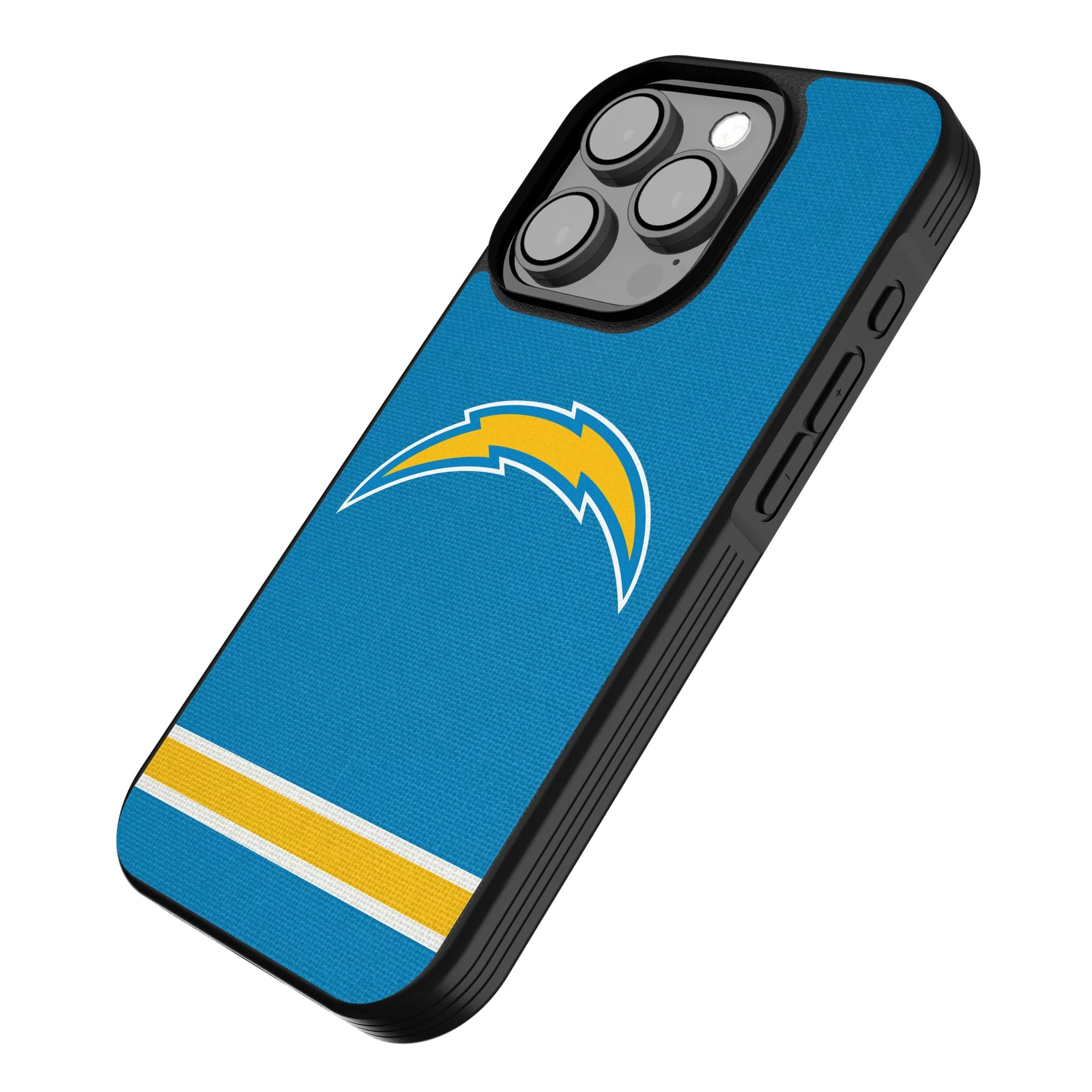 Los Angeles Chargers Stripe Bump Phone Case - Sports Gifts, Sports Memorabilia, Sports Collectibles, Fan Shop