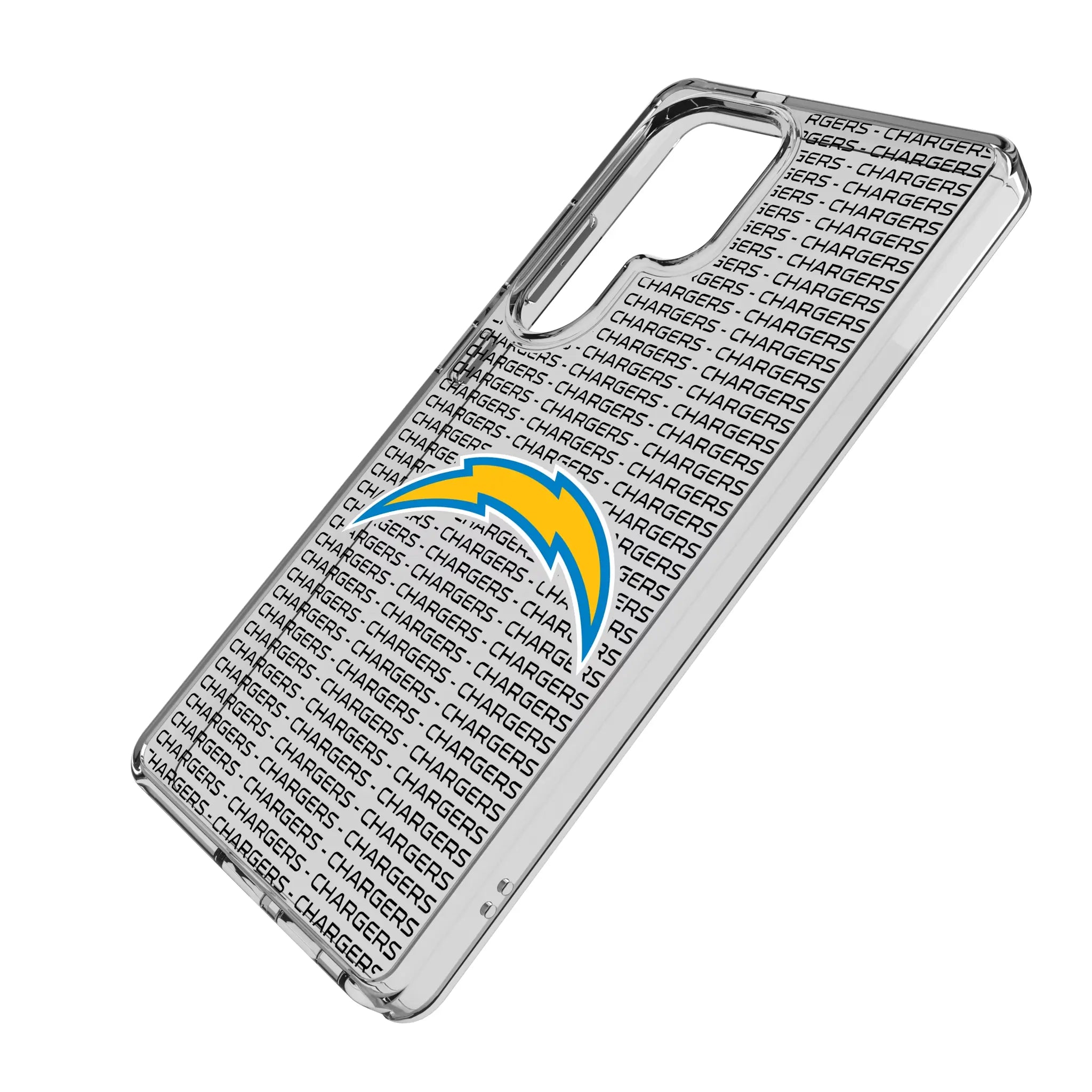 Los Angeles Chargers Text Backdrop Clear Phone Case for Samsung Galaxy