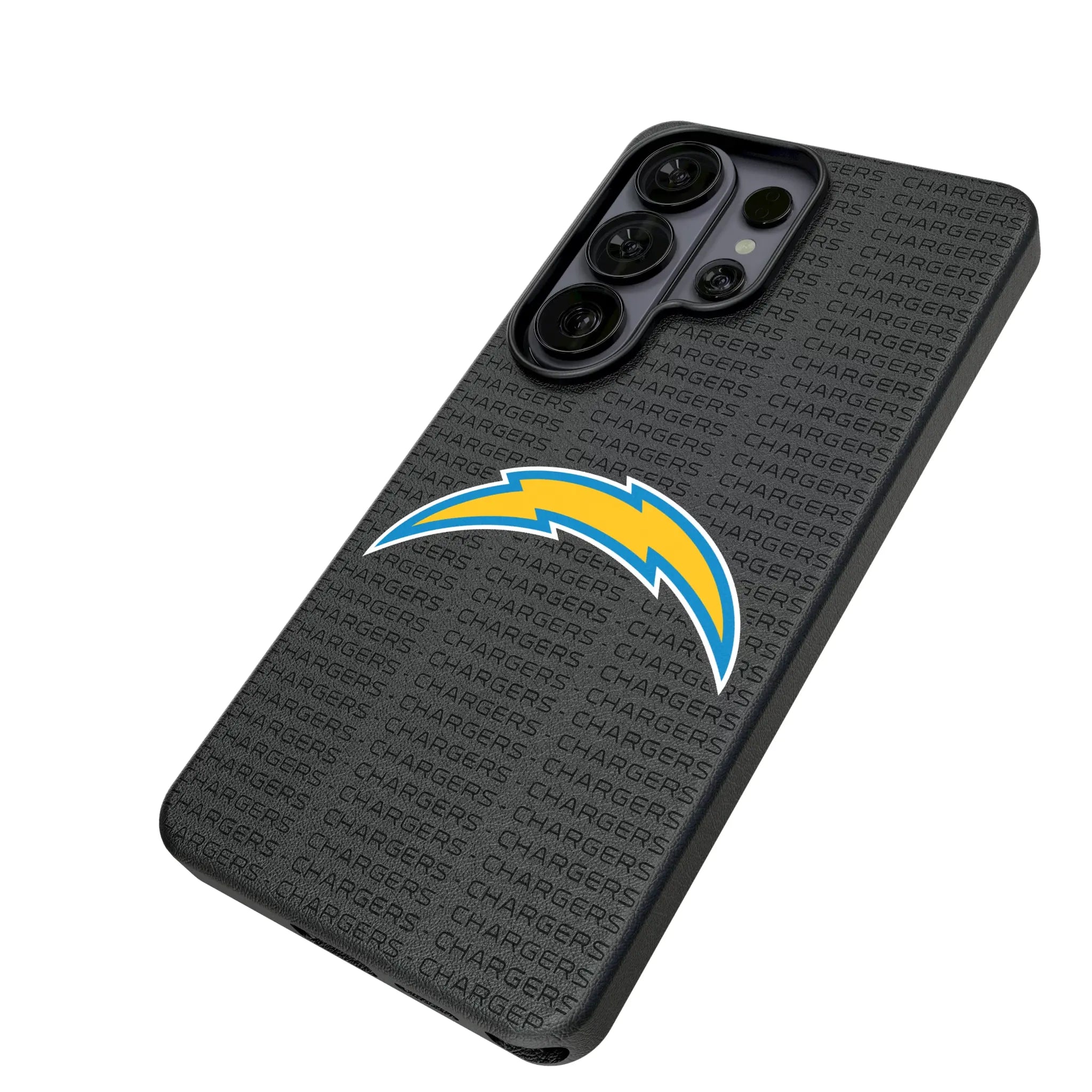 Los Angeles Chargers Text Backdrop MagSafe Compatible Phone Case for Samsung Galaxy