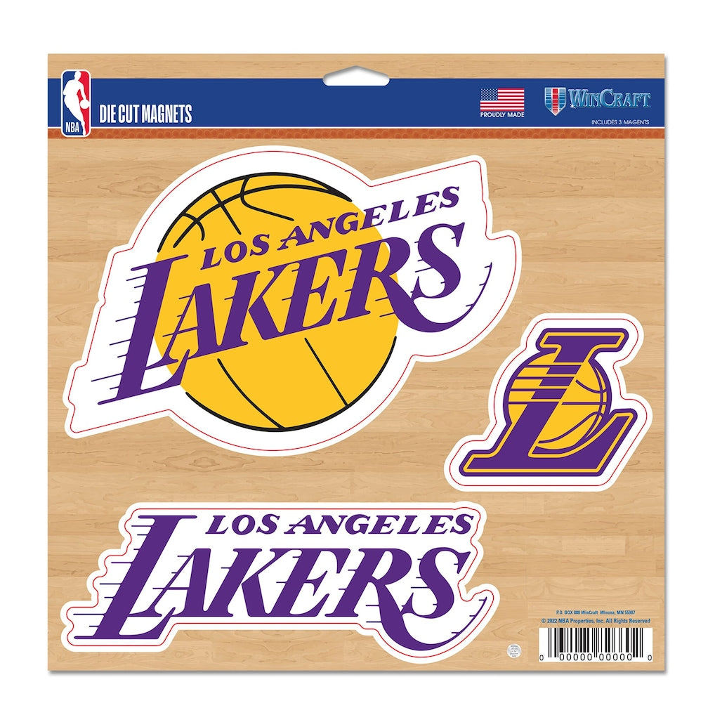 Los Angeles Lakers Vinyl Magnet 11" x 11" - Sports Gifts, Sports Memorabilia, Sports Collectibles, Fan Shop
