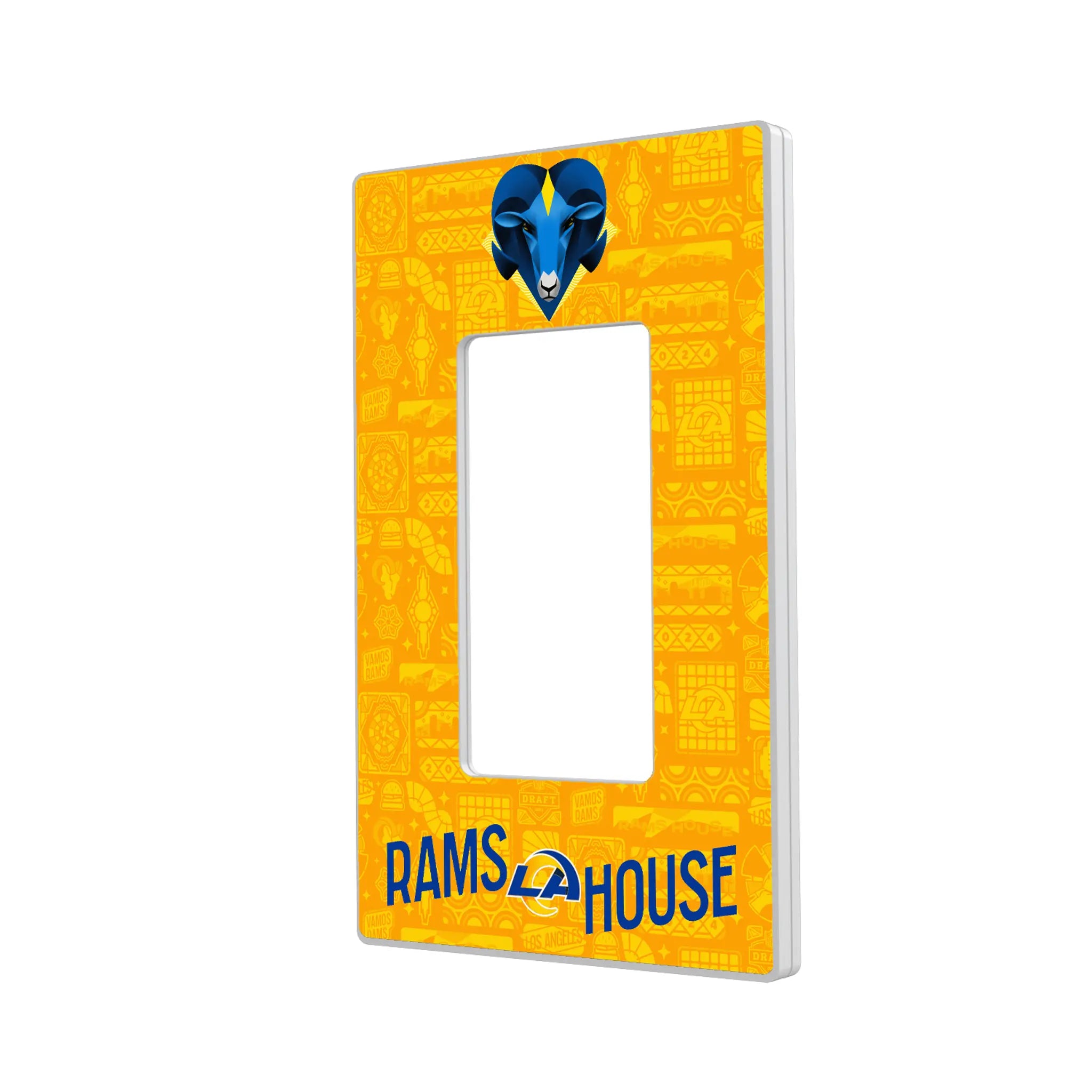 Los Angeles Rams 2024 Illustrated Limited Edition Hidden-Screw Light Switch Plate