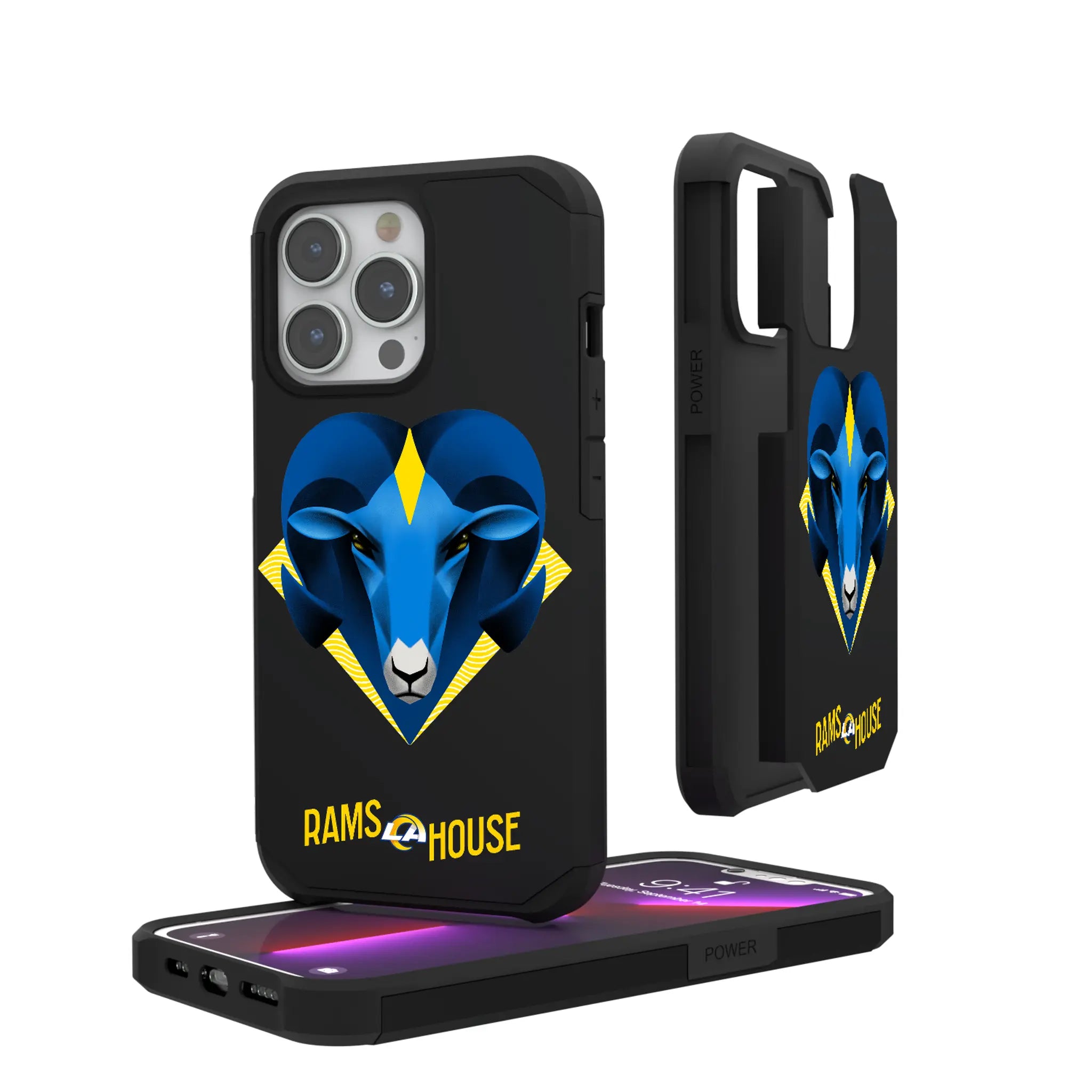 Los Angeles Rams 2024 Illustrated Limited Edition Rugged Phone Case