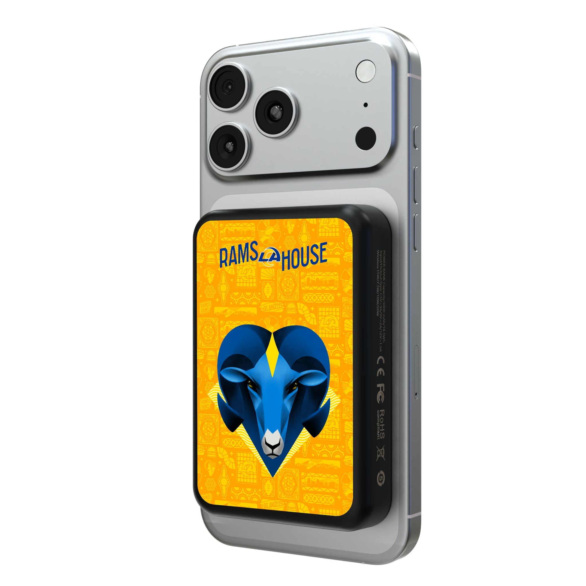 Los Angeles Rams 2024 Illustrated Limited Edition Wireless Mag Power Bank