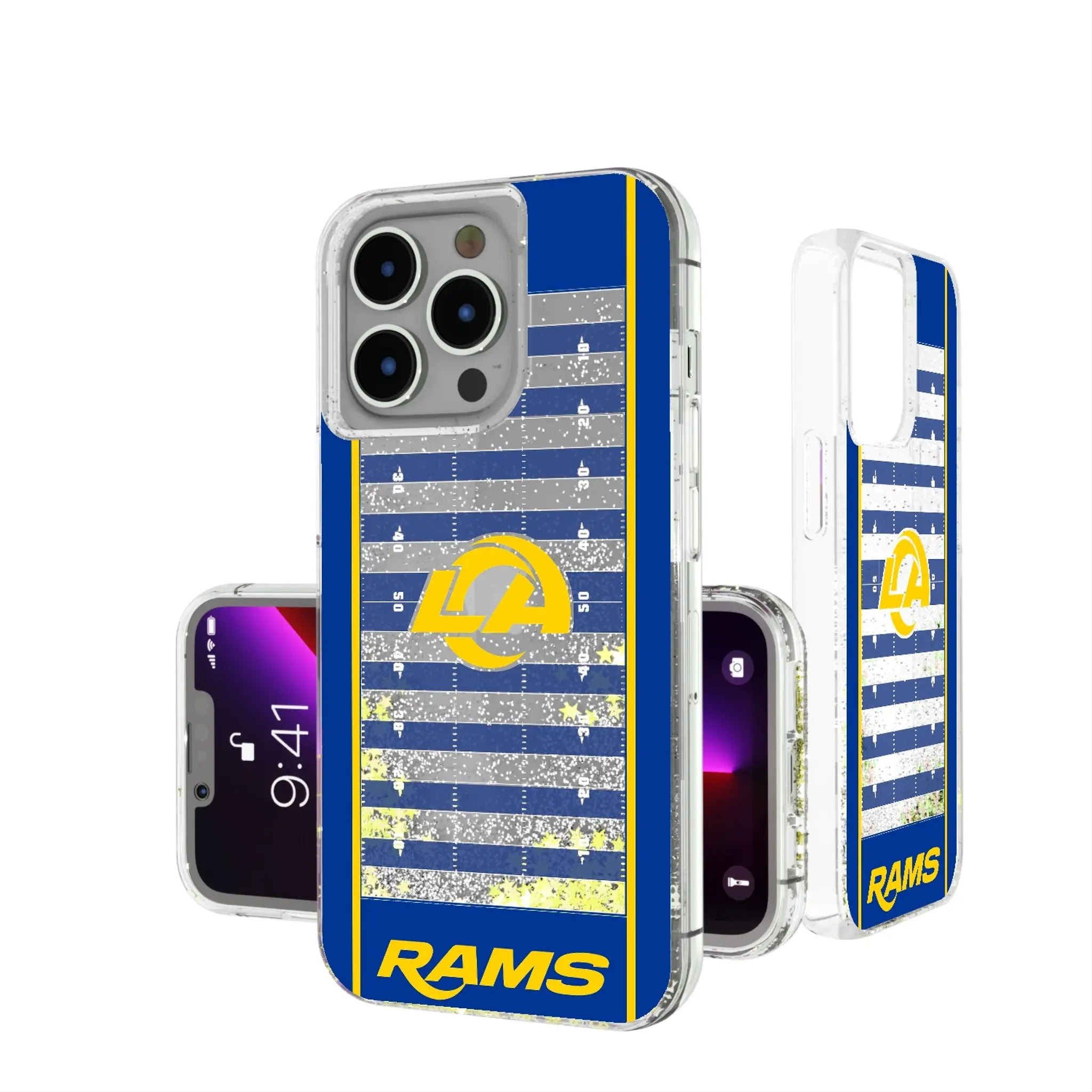 Los Angeles Rams Field Glitter Phone Case
