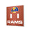 Los Angeles Rams Football Hidden-Screw Light Switch Plate - Sports Gifts, Sports Memorabilia, Sports Collectibles, Fan Shop