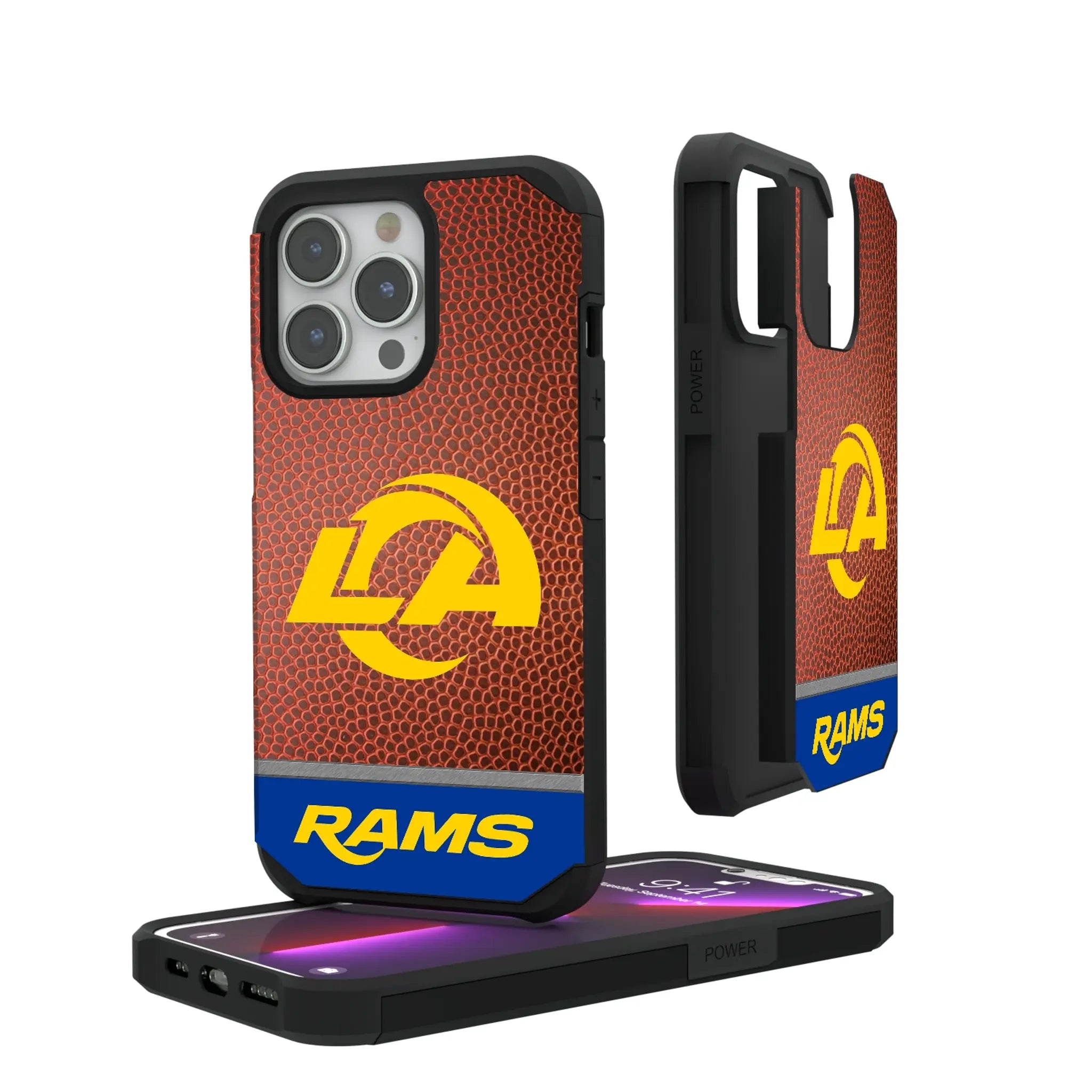 Los Angeles Rams Football Wordmark Rugged Phone Case