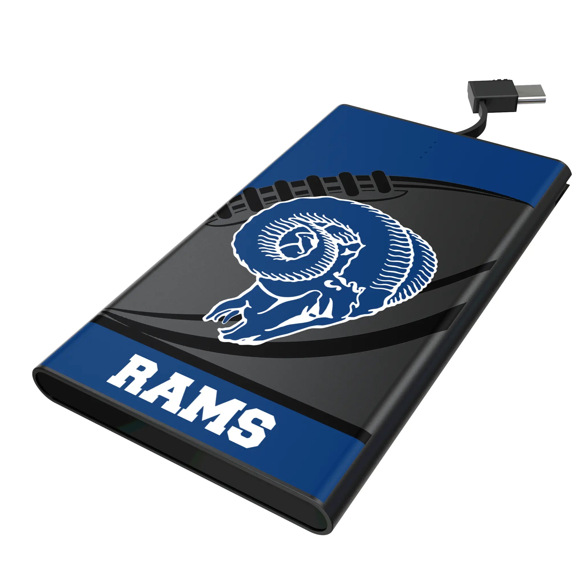 Los Angeles Rams Historic Collection Passtime 5000mAh Flat Powerbank