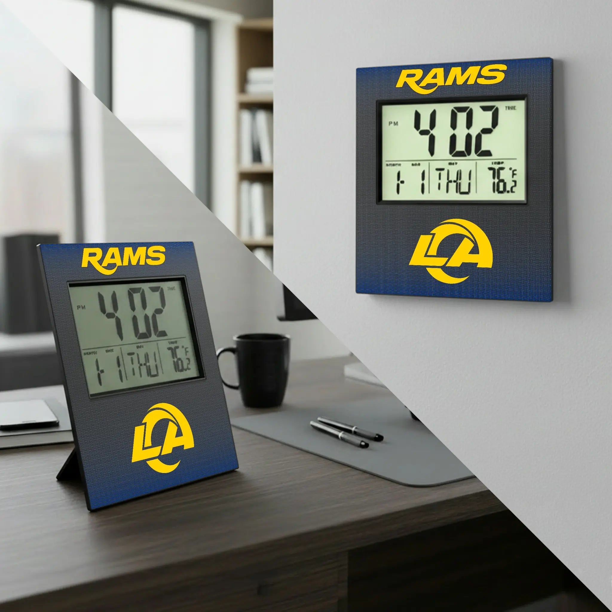 Los Angeles Rams Linen Wall Clock