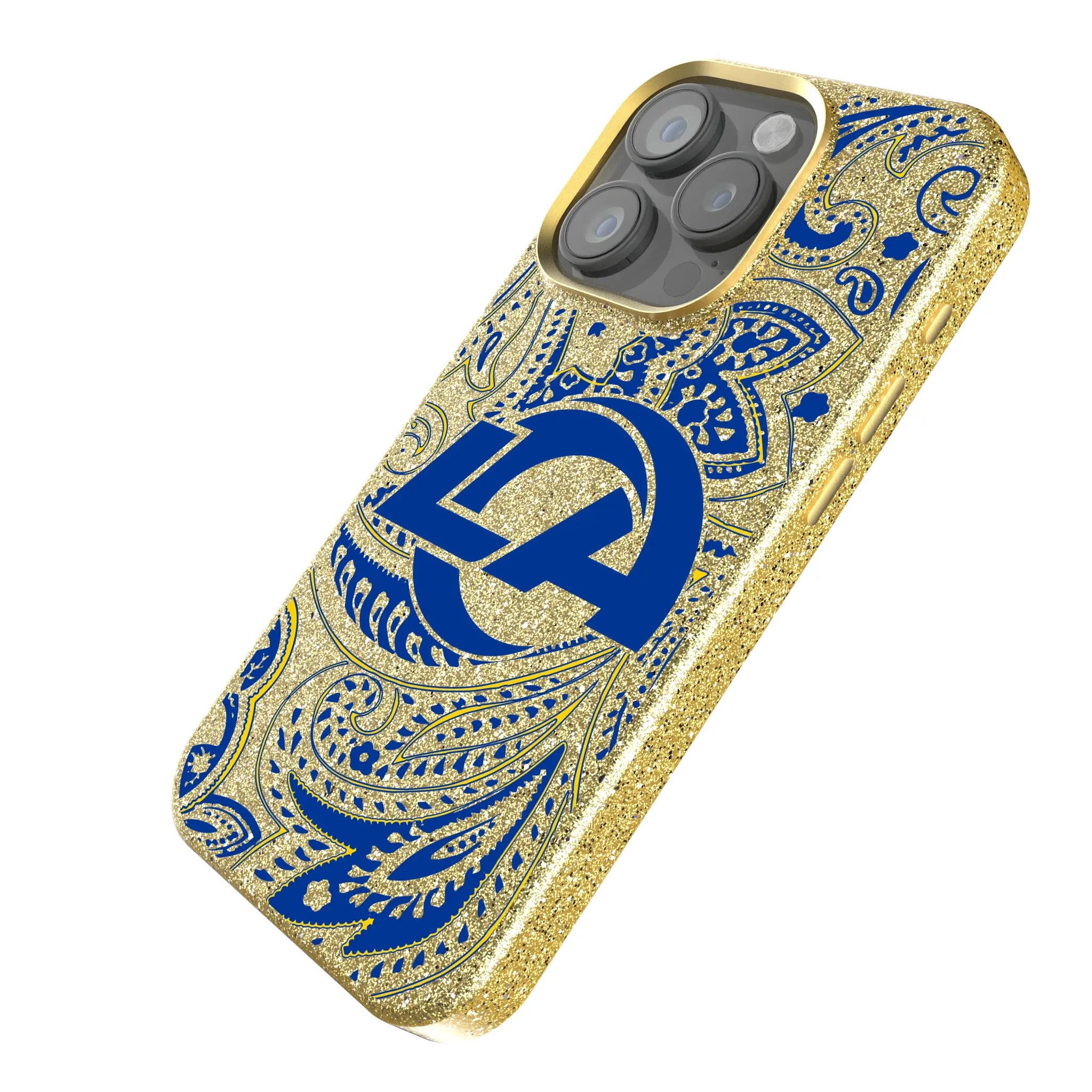 Los Angeles Rams Paisley Bling Phone Case