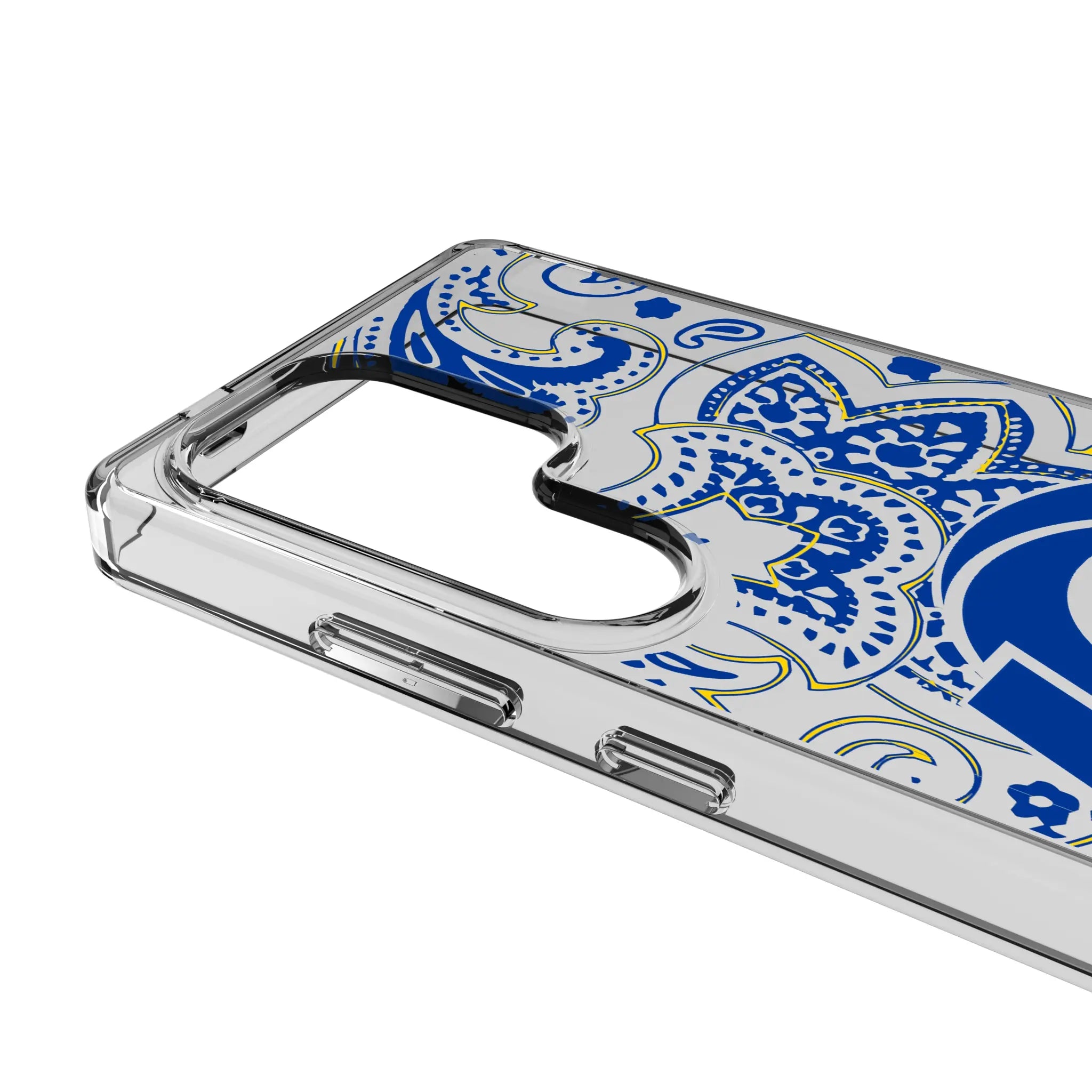 Los Angeles Rams Paisley Clear Phone Case for Samsung Galaxy