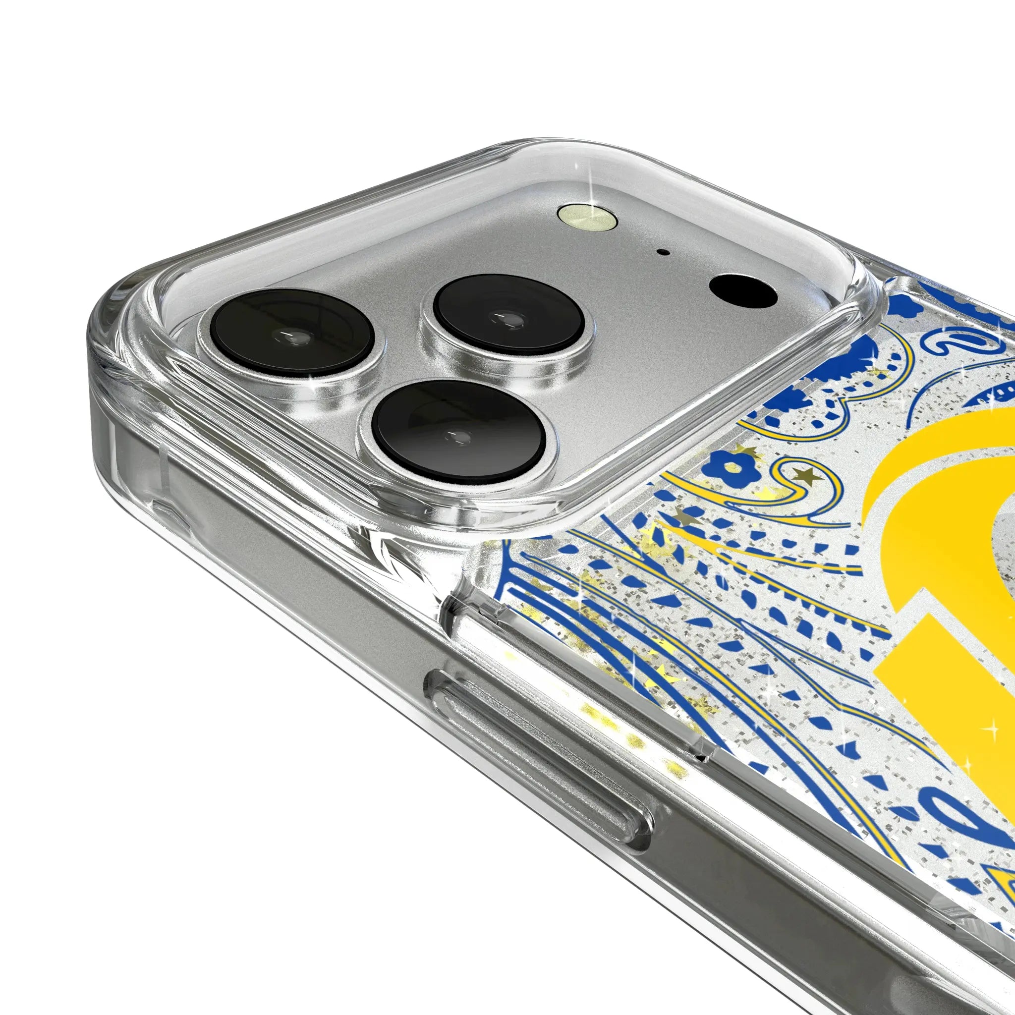 Los Angeles Rams Paisley Glitter Phone Case