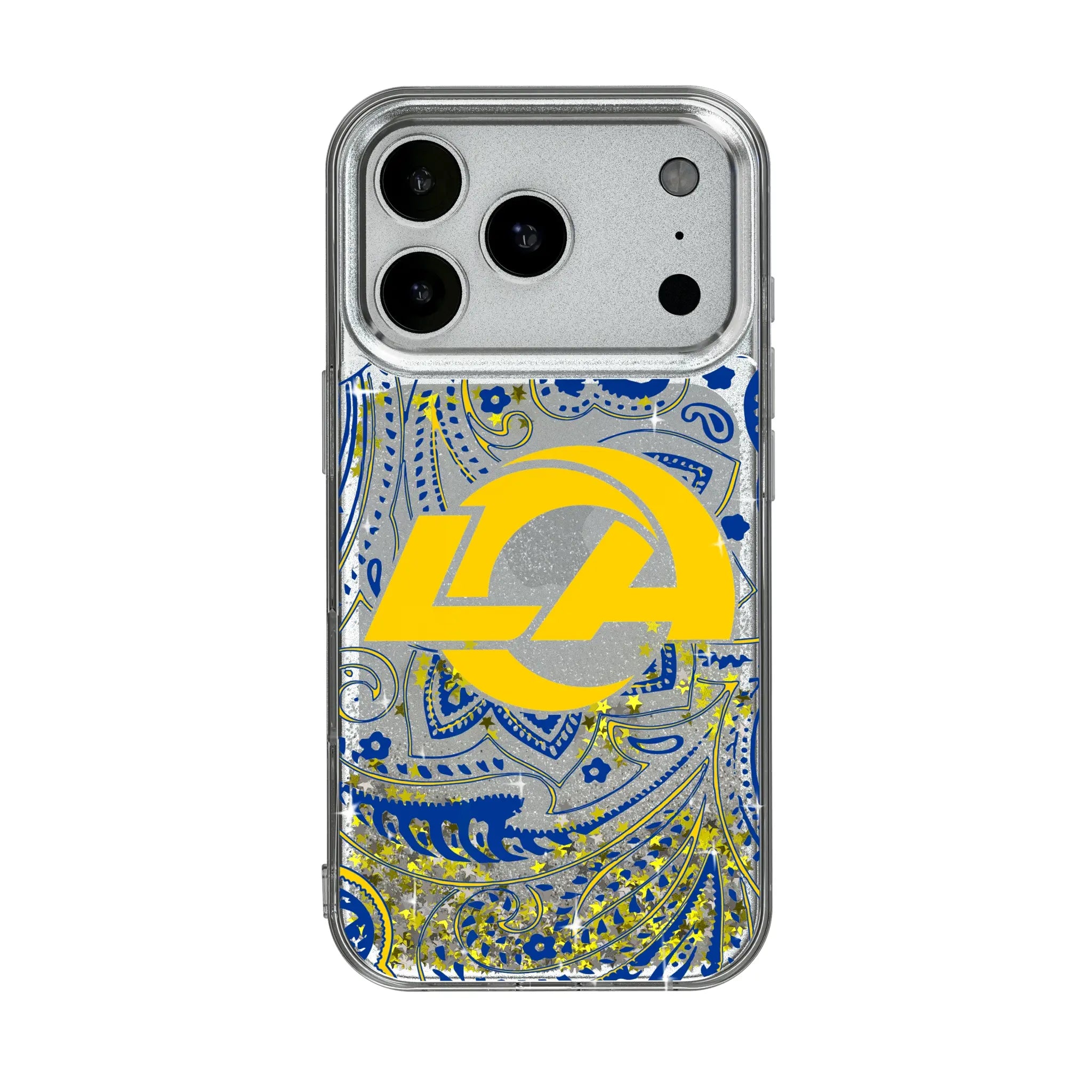 Los Angeles Rams Paisley Glitter Phone Case