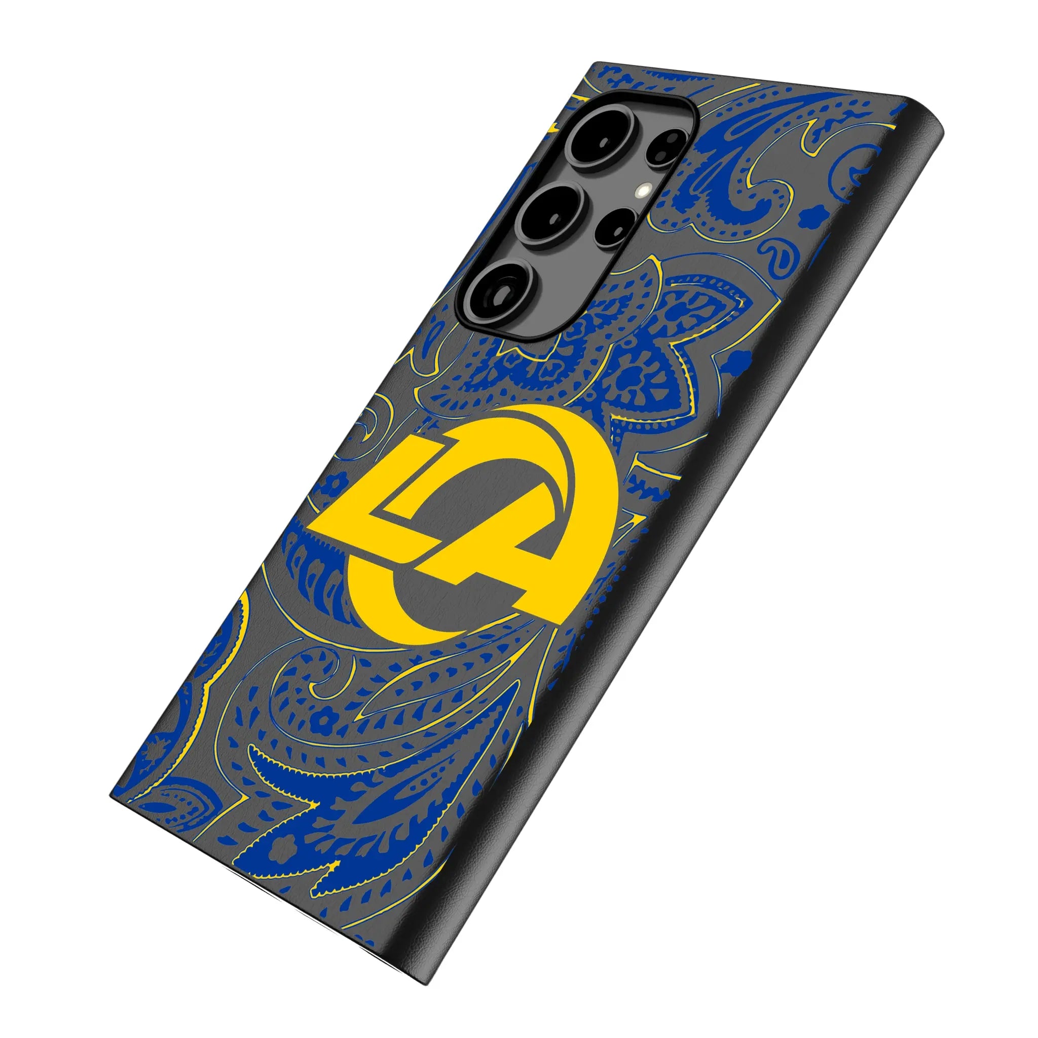 Los Angeles Rams Paisley MagSafe Compatible Phone Case for Samsung Galaxy