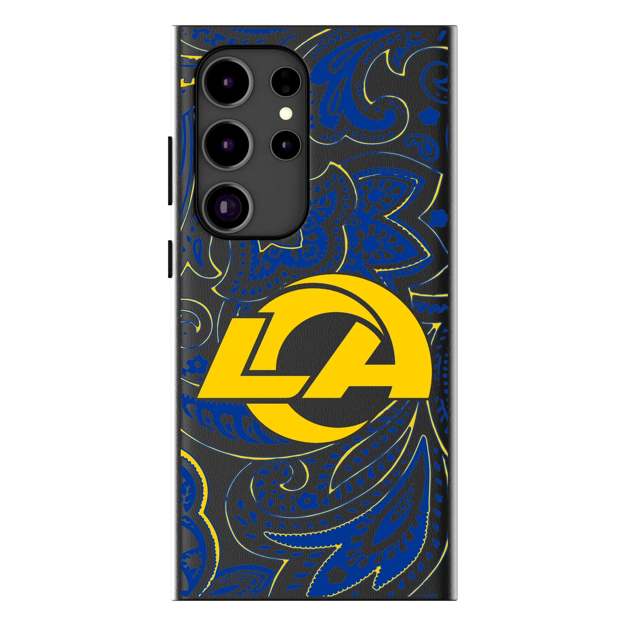 Los Angeles Rams Paisley MagSafe Compatible Phone Case for Samsung Galaxy