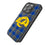 Los Angeles Rams Plaid Bling Phone Case