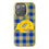 Los Angeles Rams Plaid Bling Phone Case
