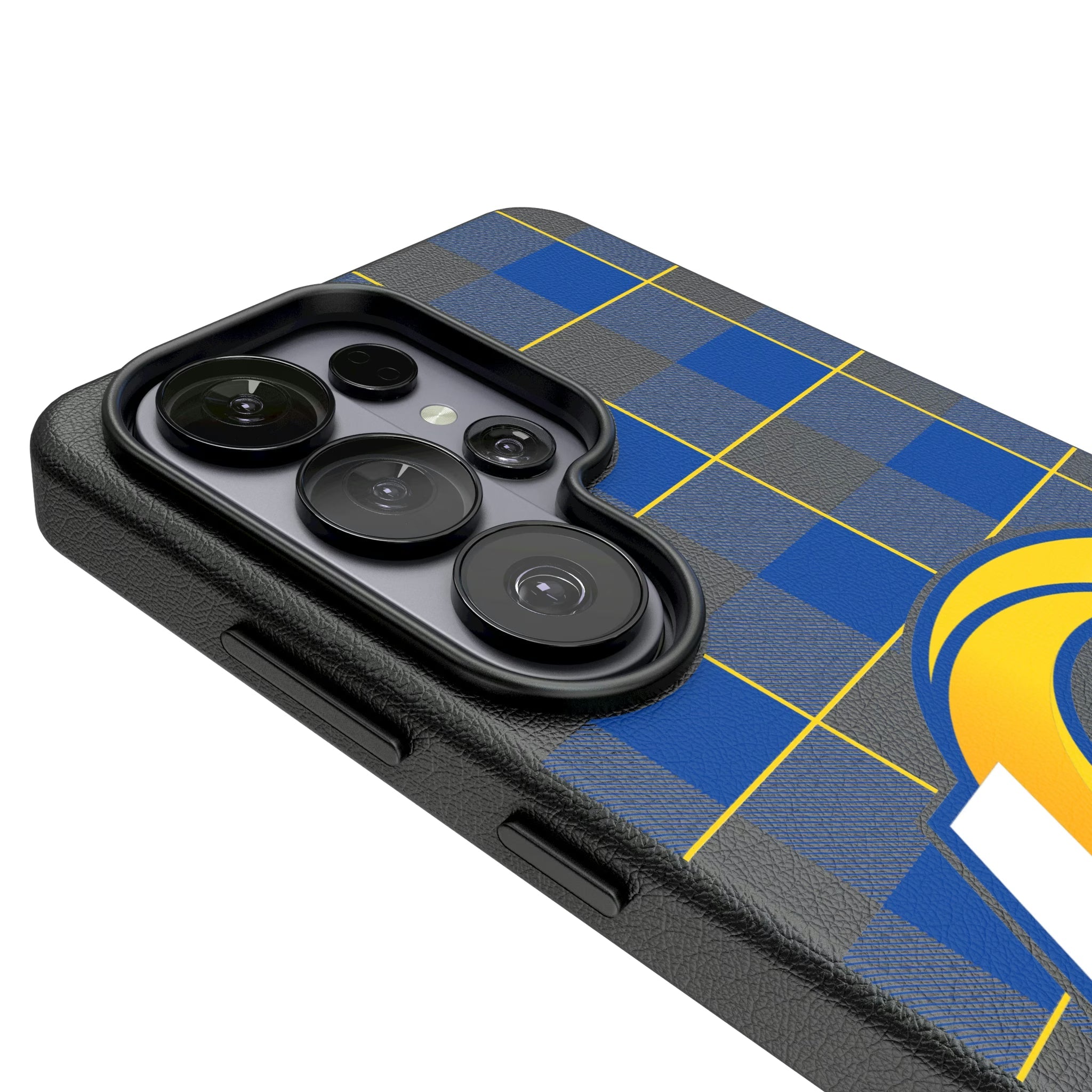Los Angeles Rams Plaid MagSafe Compatible Phone Case for Samsung Galaxy 26 Series
