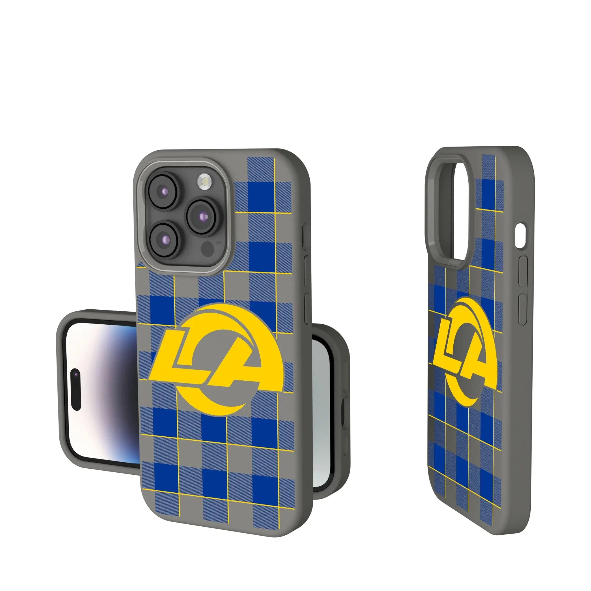 Los Angeles Rams Plaid Soft Touch Phone Case