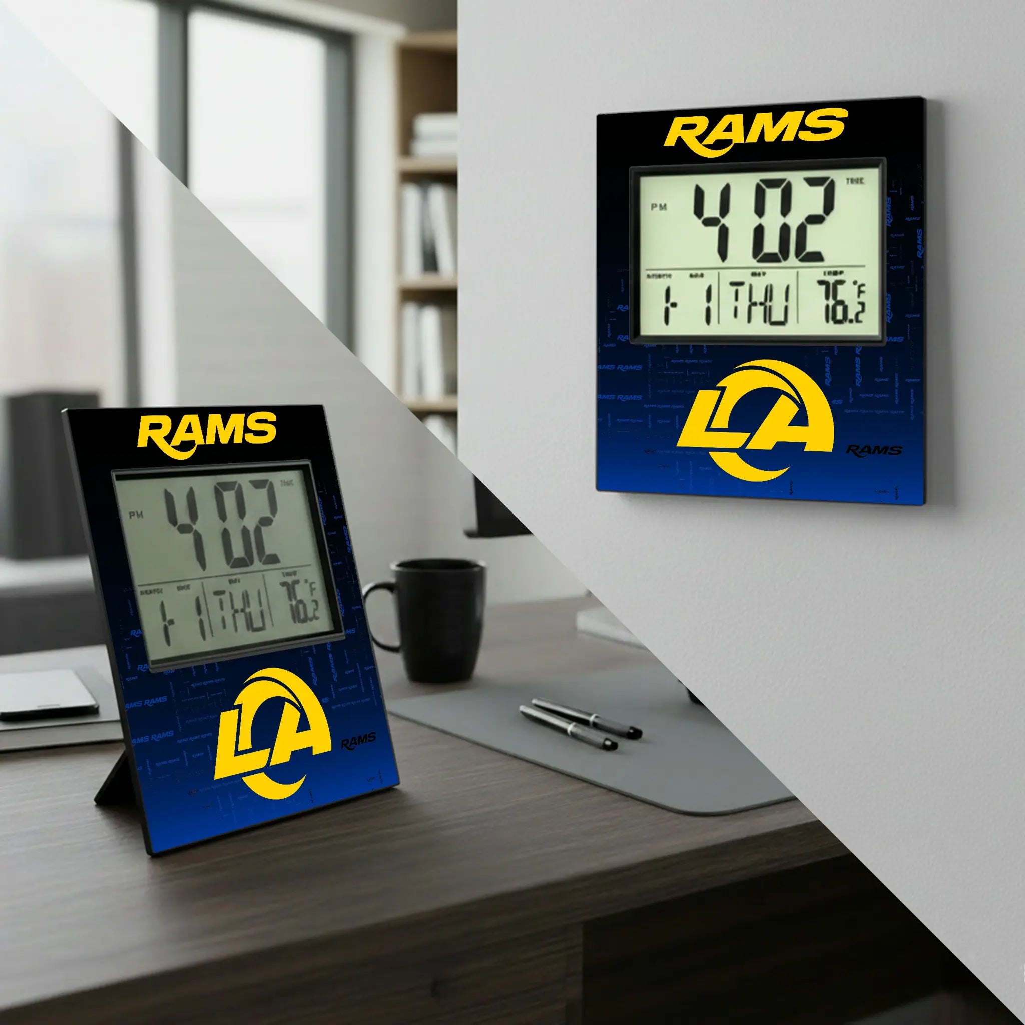 Los Angeles Rams Quadtile Wall Clock