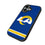 Los Angeles Rams Stripe Bump Phone Case - Sports Gifts, Sports Memorabilia, Sports Collectibles, Fan Shop
