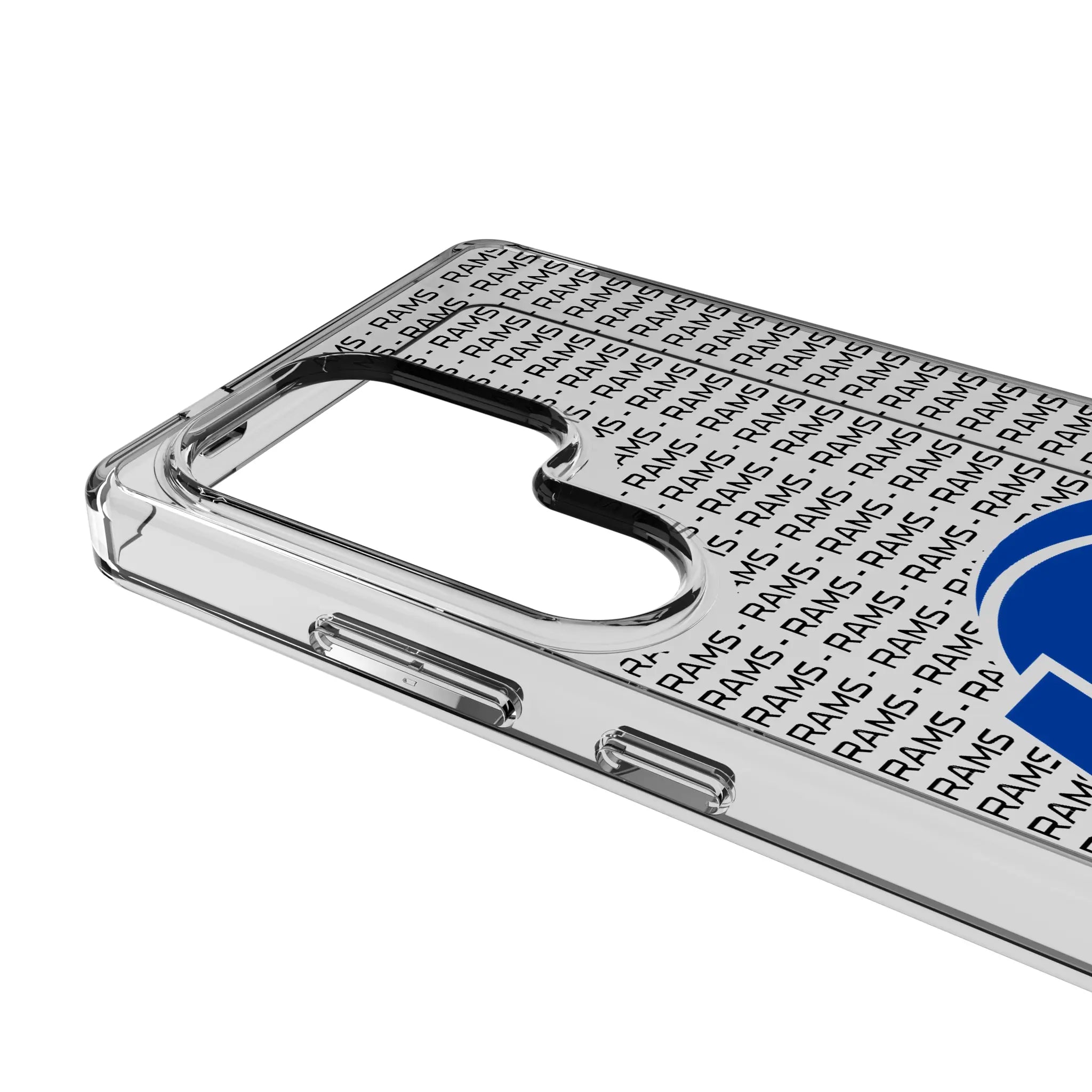 Los Angeles Rams Text Backdrop Clear Phone Case for Samsung Galaxy