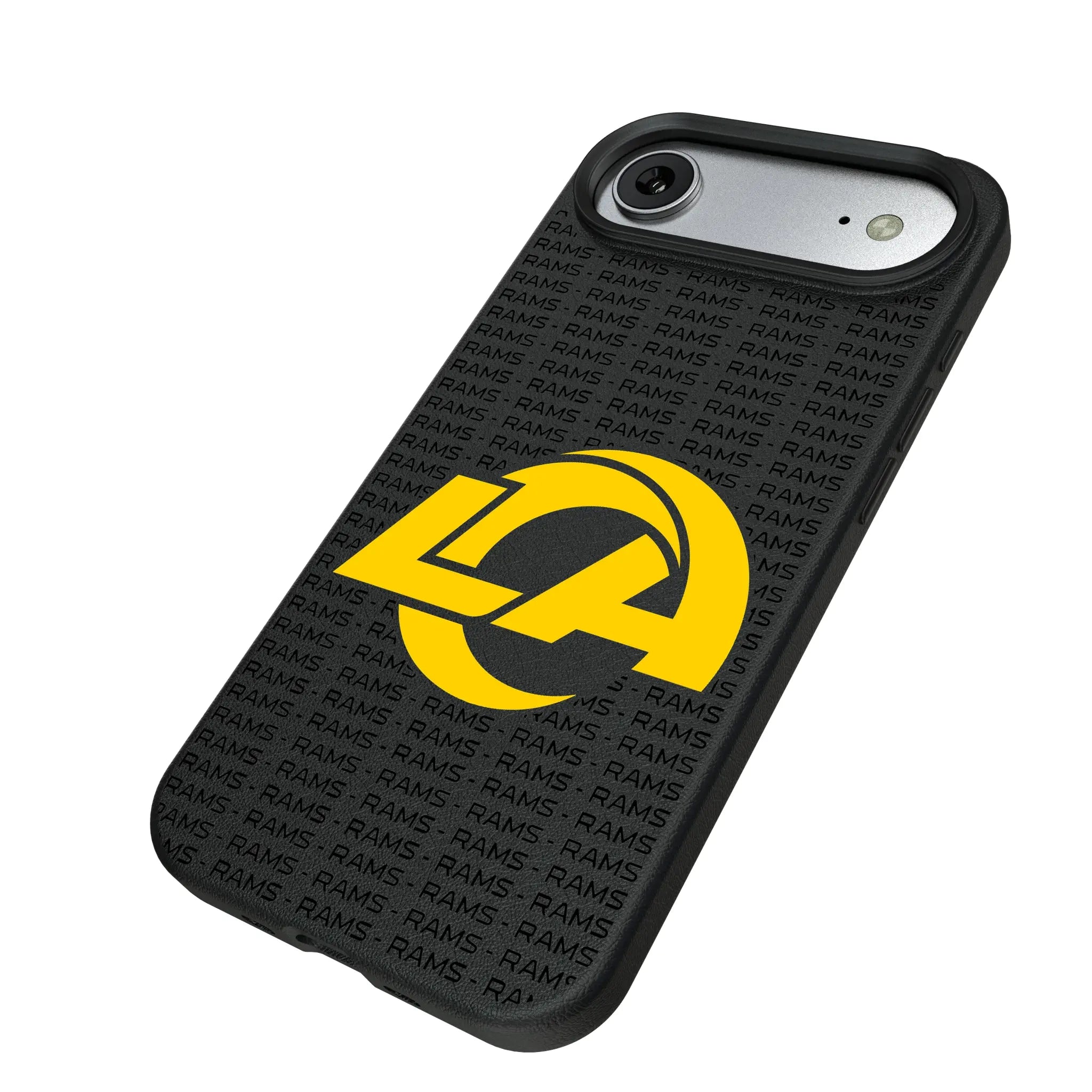Los Angeles Rams Text Backdrop MagSafe Compatible Phone Case for Apple iPhone