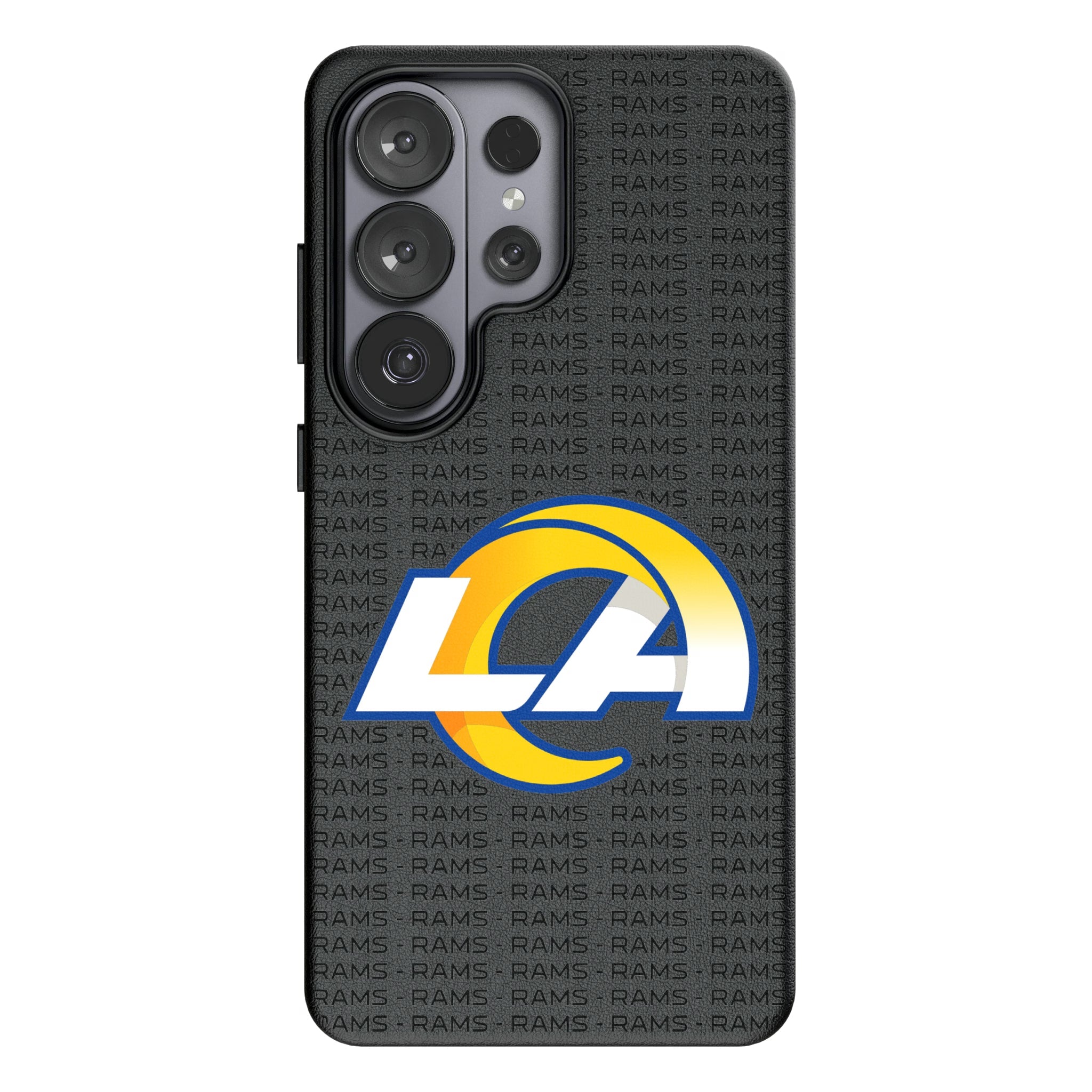 Los Angeles Rams Text Backdrop MagSafe Compatible Phone Case for Samsung Galaxy 26 Series