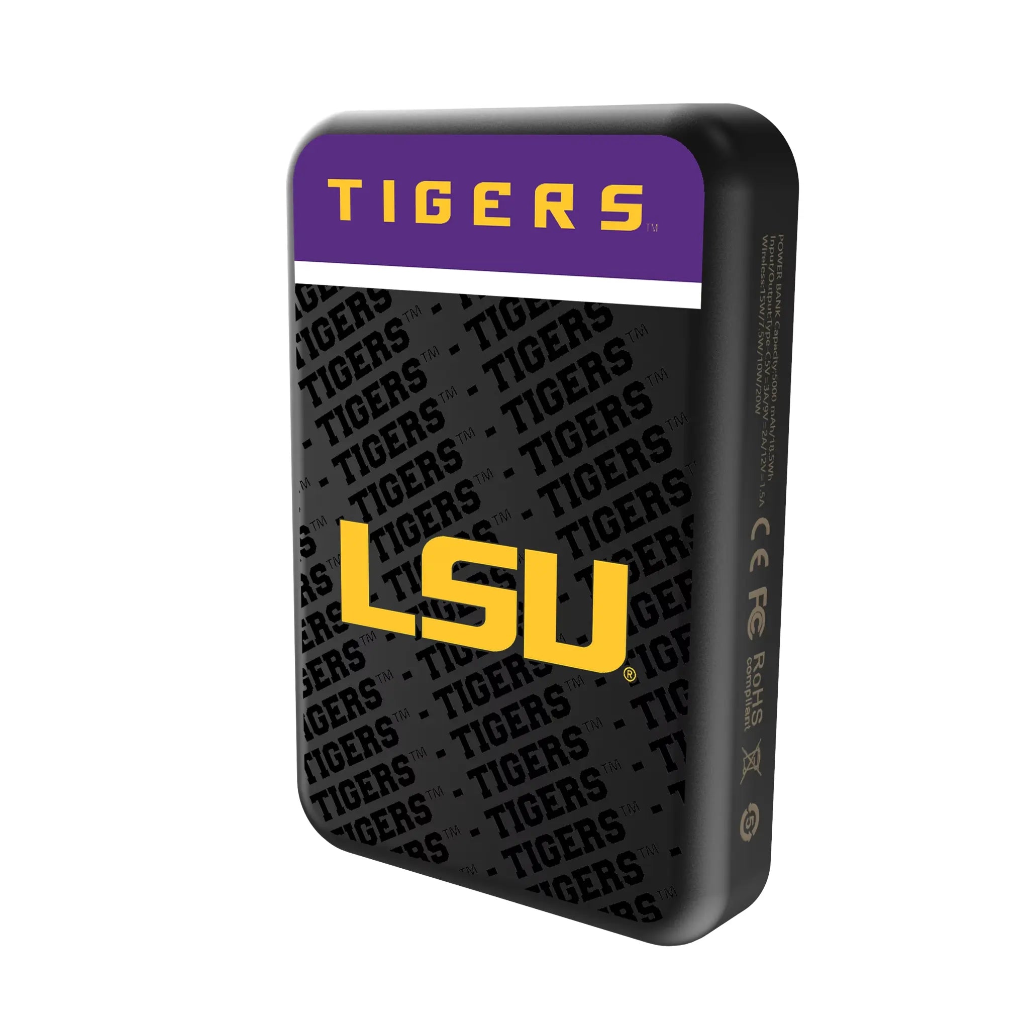 Louisiana State University Tigers Endzone Plus Wireless Mag Power Bank