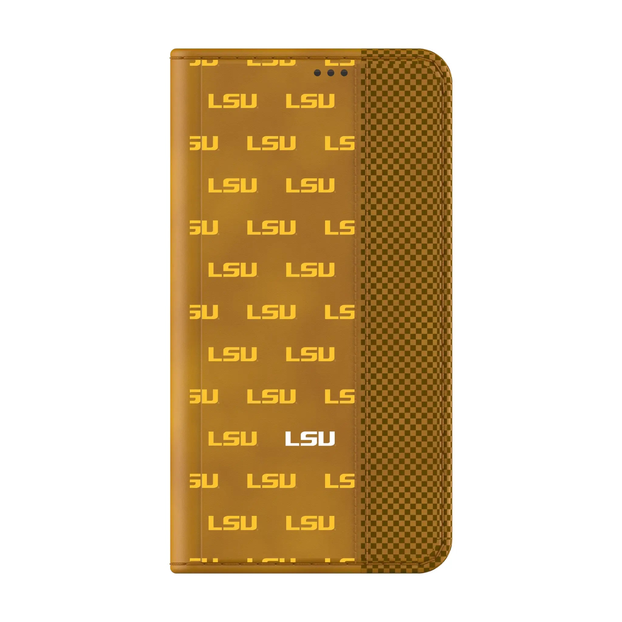 Louisiana State University Tigers Fashion Pattern Folio Phone Case for Samsung Galaxy