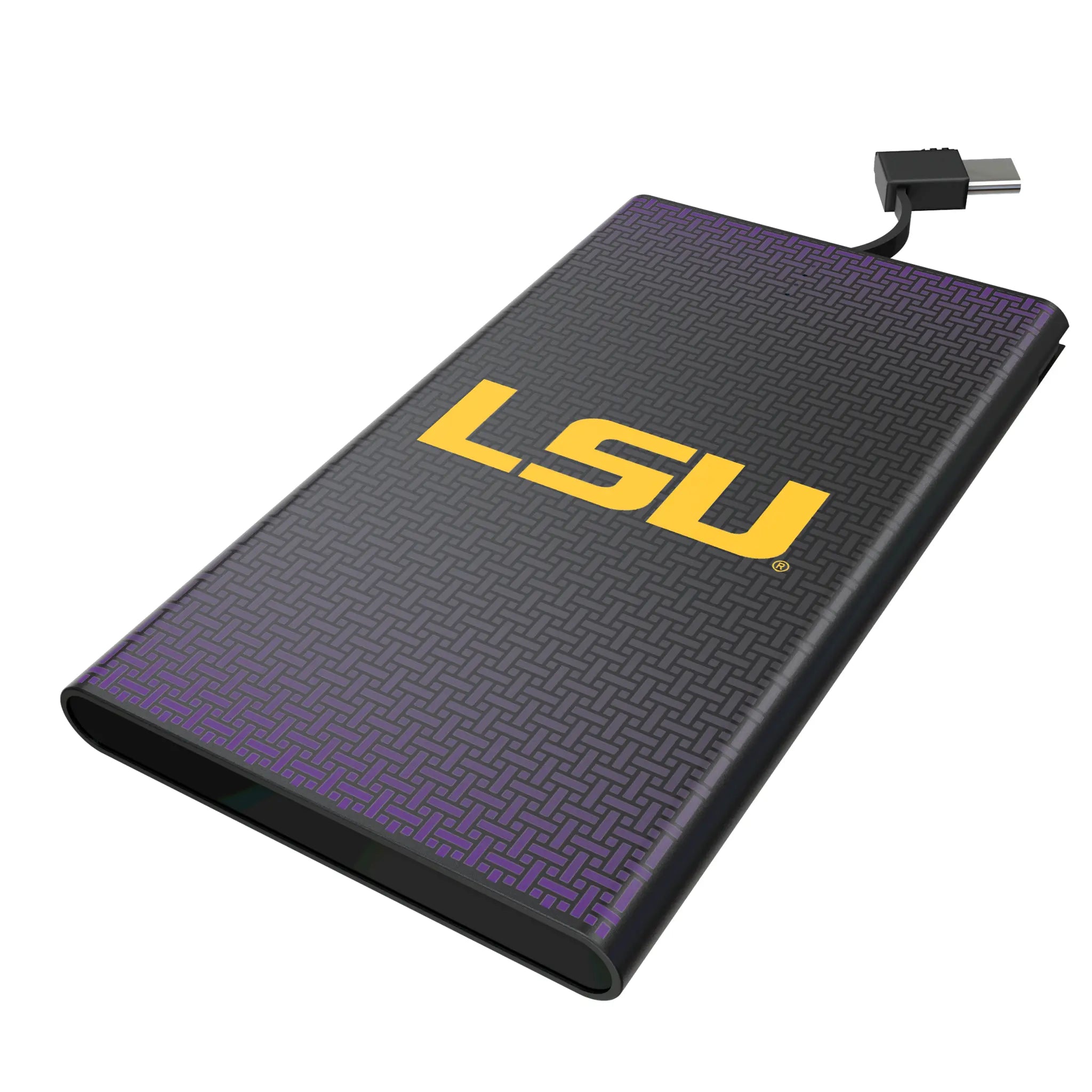 Louisiana State University Tigers Linen 5000mAh Flat Powerbank