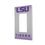 Louisiana State University Tigers Linen Hidden-Screw Light Switch Plate