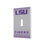 Louisiana State University Tigers Linen Hidden-Screw Light Switch Plate